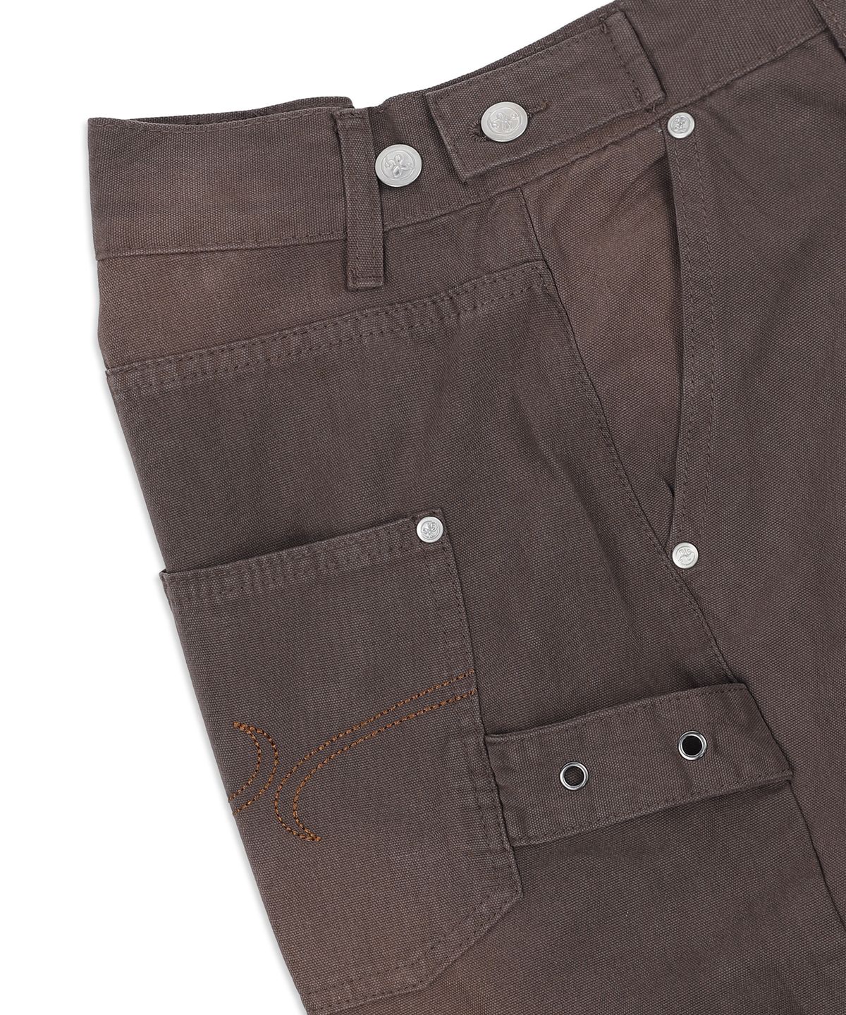 엑스톤즈(XTONZ) XP301 브로드 빈티지 워싱 코튼 팬츠 (BROWN)
