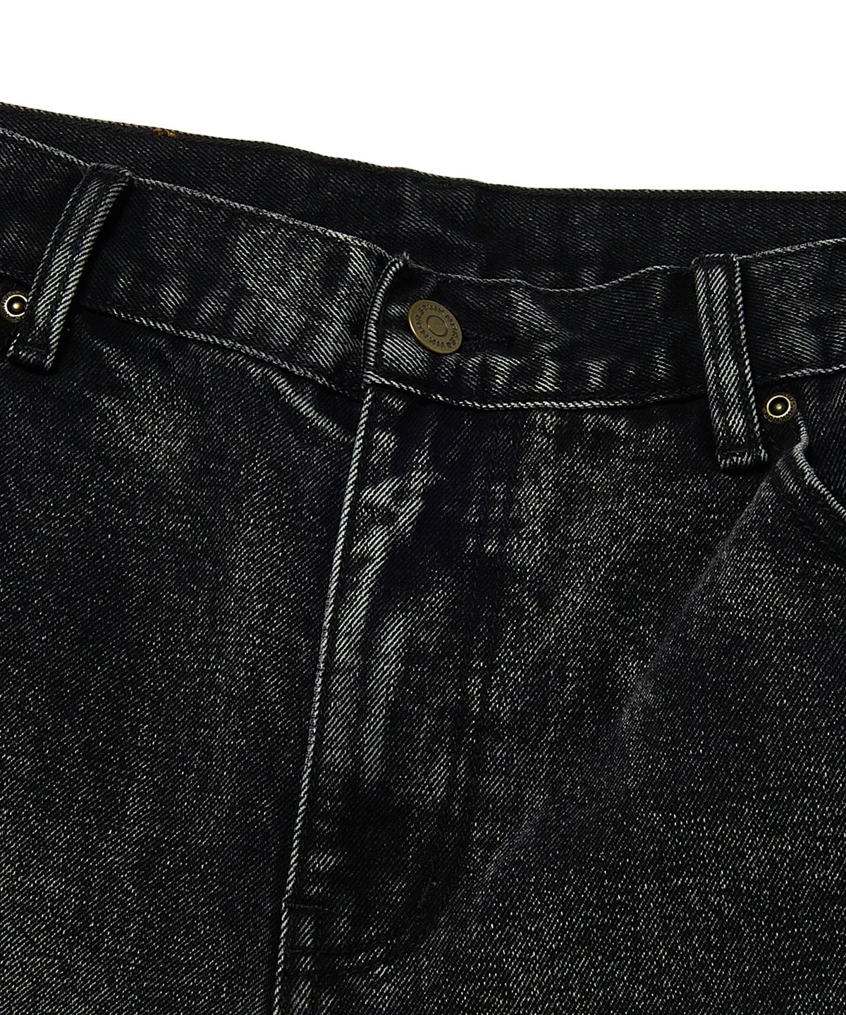 위캔더스(WKNDRS) BRUSHED DENIM PANTS (BLACK)