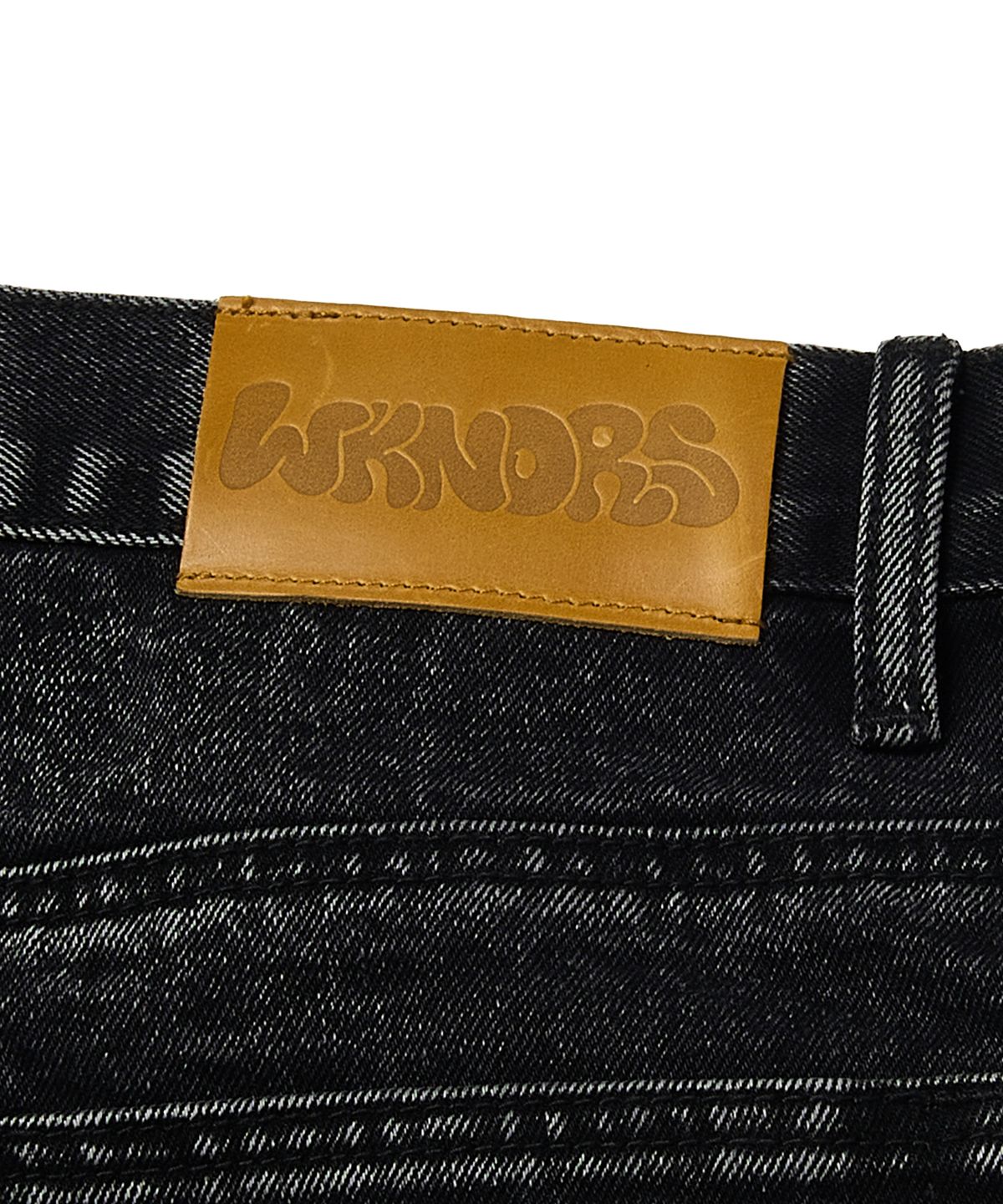 위캔더스(WKNDRS) BRUSHED DENIM PANTS (BLACK)