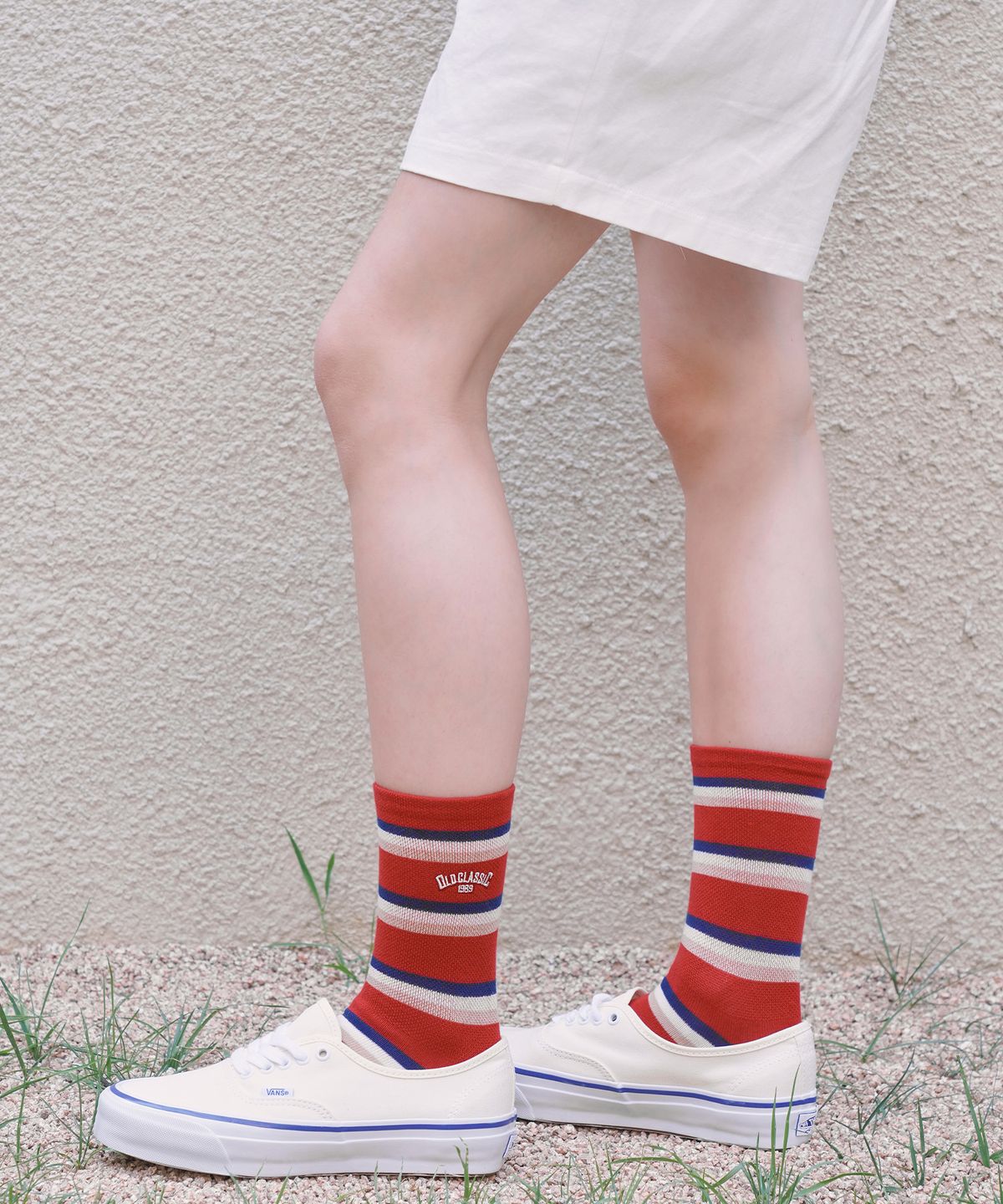스튜디오 싹스탑(STUDIO SOCKSTOP) 1989 레트로 스트라이프 삭스