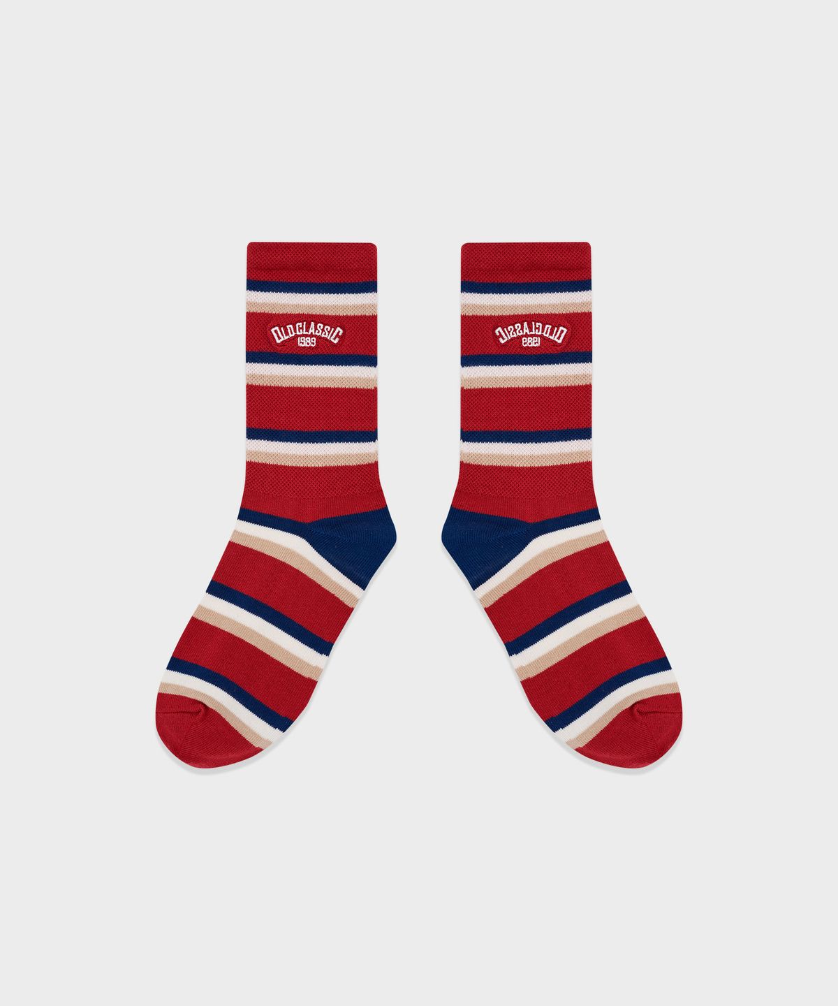 스튜디오 싹스탑(STUDIO SOCKSTOP) 1989 레트로 스트라이프 삭스