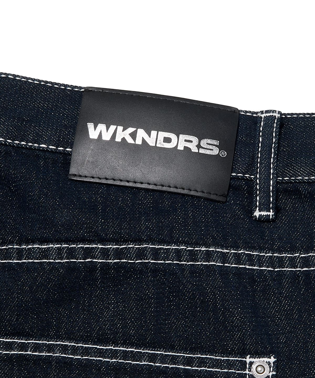 위캔더스(WKNDRS) RHINESTONE DENIM PANTS (DENIM)