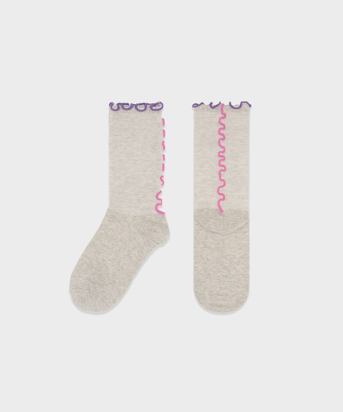 스튜디오 싹스탑(STUDIO SOCKSTOP) 투웨이 러플 크루삭스