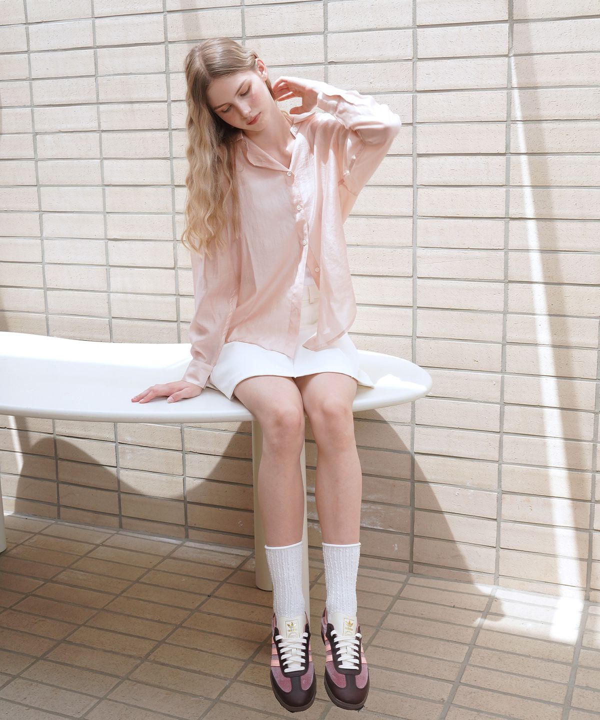 스튜디오 싹스탑(STUDIO SOCKSTOP) 라인 롤 크루 삭스