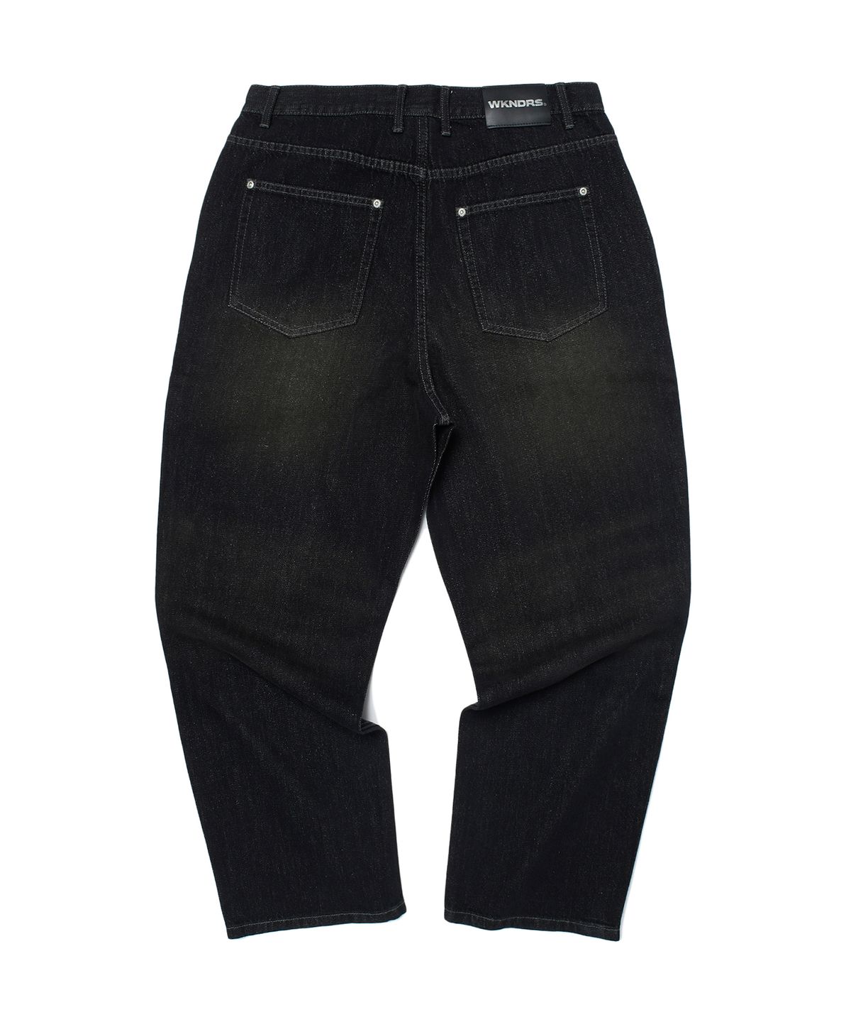 위캔더스(WKNDRS) RHINESTONE DENIM PANTS (BLACK)