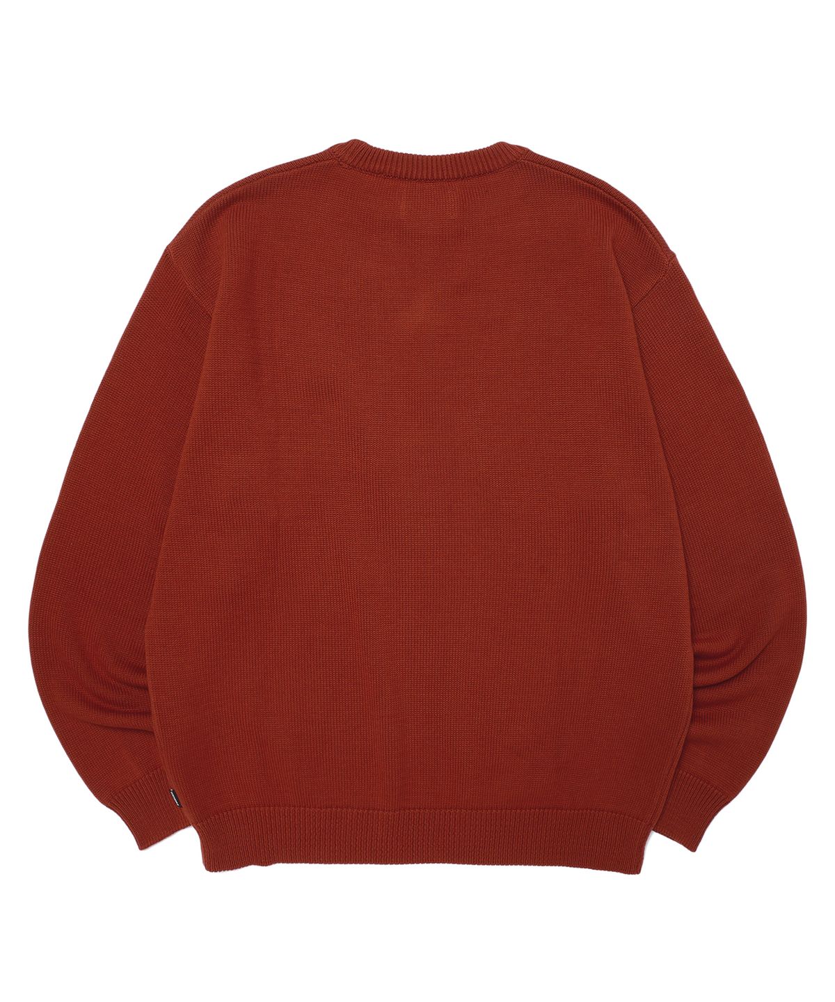 위캔더스(WKNDRS) SKULL KNITTED SWEATER (BURGUNDY)