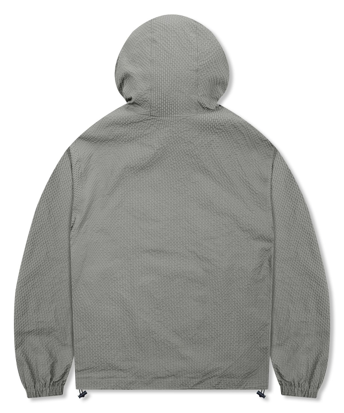엑스톤즈(XTONZ) XJ132 체크 링클 윈드브레이커 (WARM GRAY)