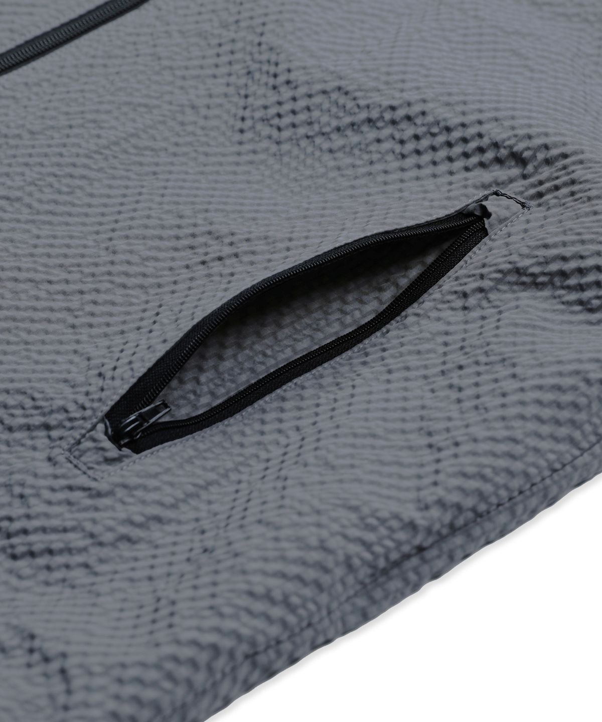 엑스톤즈(XTONZ) XJ132 체크 링클 윈드브레이커 (CHARCOAL)