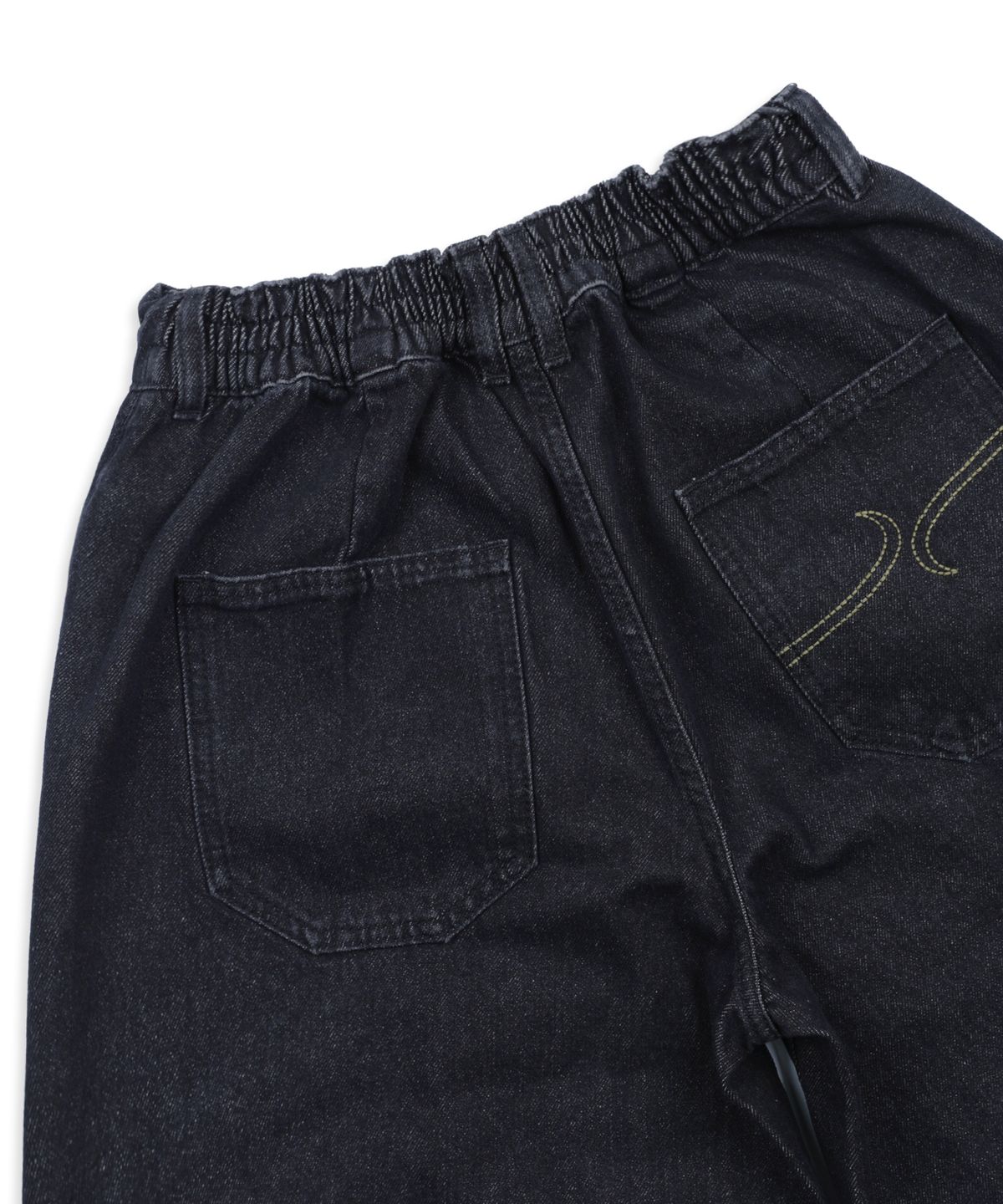 엑스톤즈(XTONZ) XP276 티안 스터드 와이드 데님 팬츠 (BLACK)
