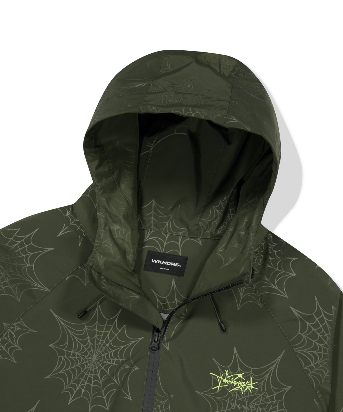 위캔더스(WKNDRS) COBWEB WINDBREAKER (KHAKI)