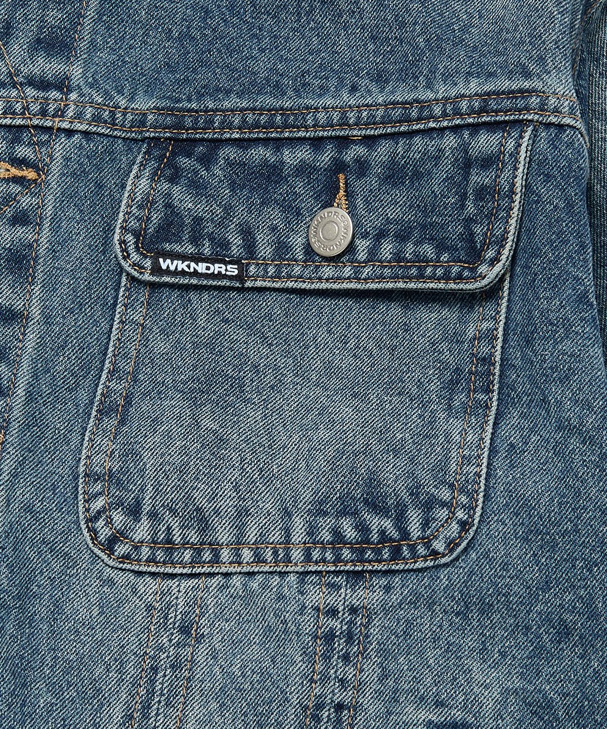 위캔더스(WKNDRS) OPEN SEAM TRUCKER JK (DENIM)