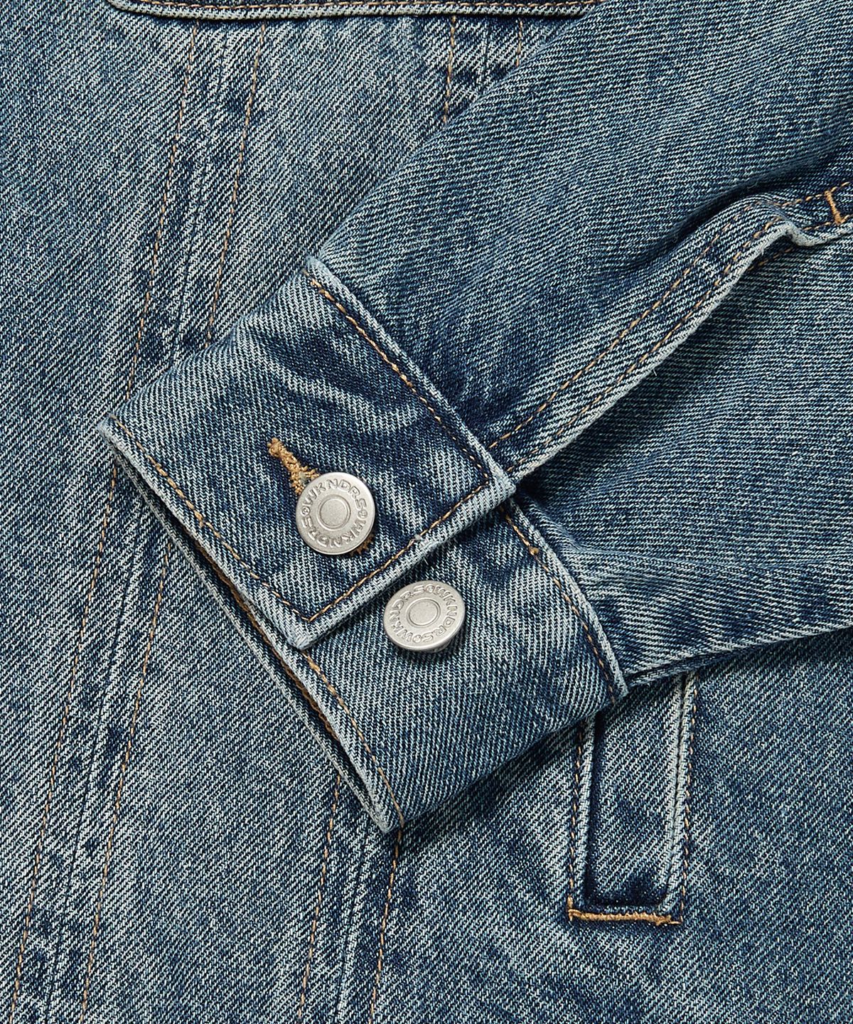 위캔더스(WKNDRS) OPEN SEAM TRUCKER JK (DENIM)