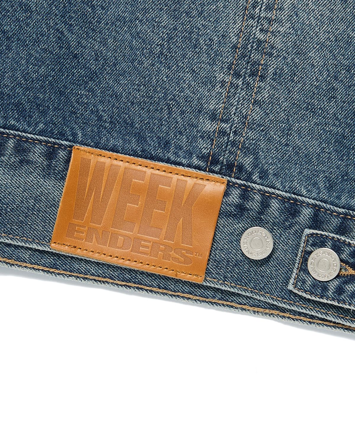 위캔더스(WKNDRS) OPEN SEAM TRUCKER JK (DENIM)