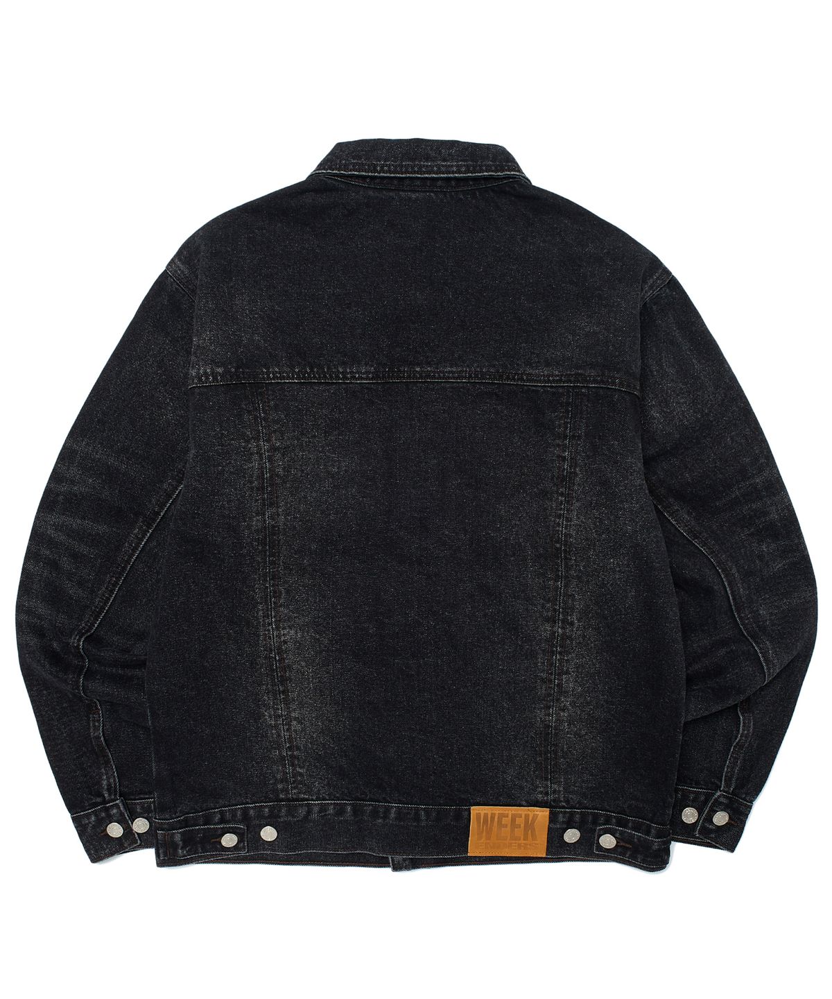 위캔더스(WKNDRS) OPEN SEAM TRUCKER JK (BLACK)
