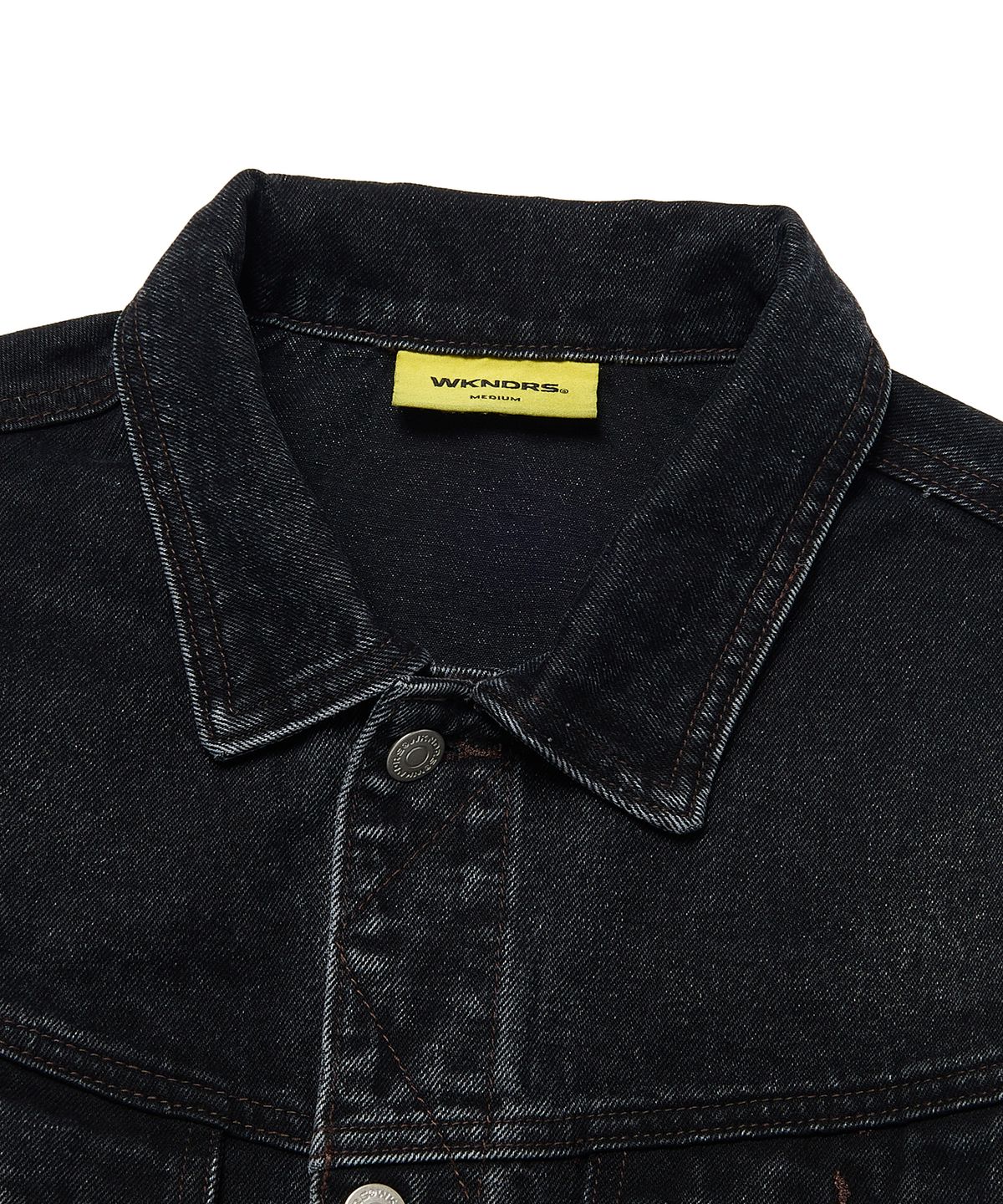 위캔더스(WKNDRS) OPEN SEAM TRUCKER JK (BLACK)