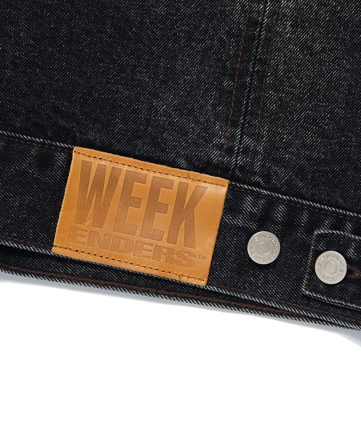 위캔더스(WKNDRS) OPEN SEAM TRUCKER JK (BLACK)