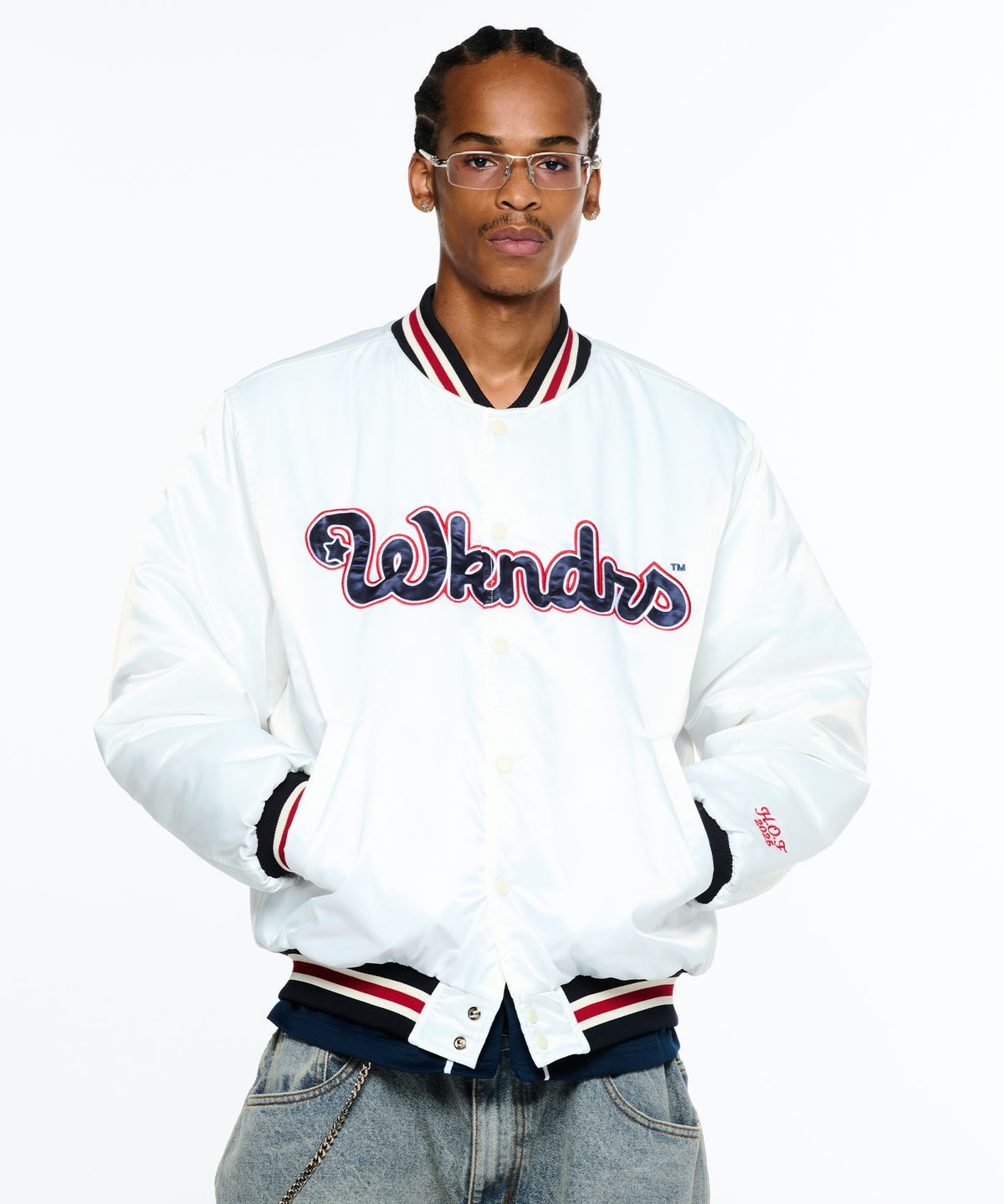 위캔더스(WKNDRS) CLASSIC BASEBALL JK (WHITE)