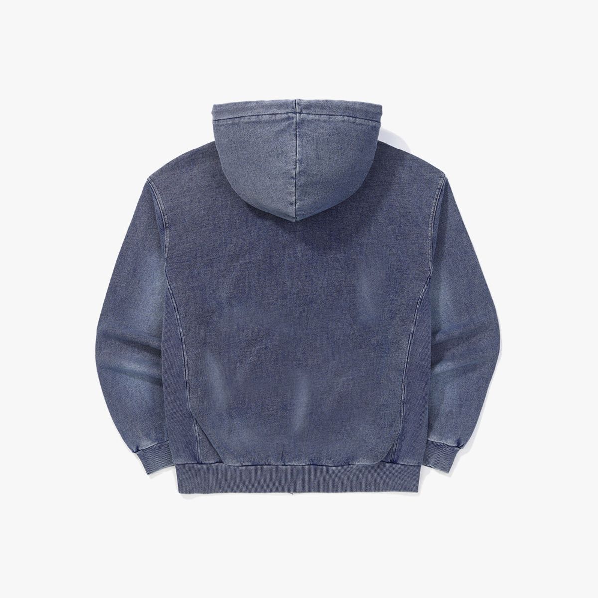 디아도라(diadora) 스프레이 워싱 데님 스웻 후드집업 DENIM