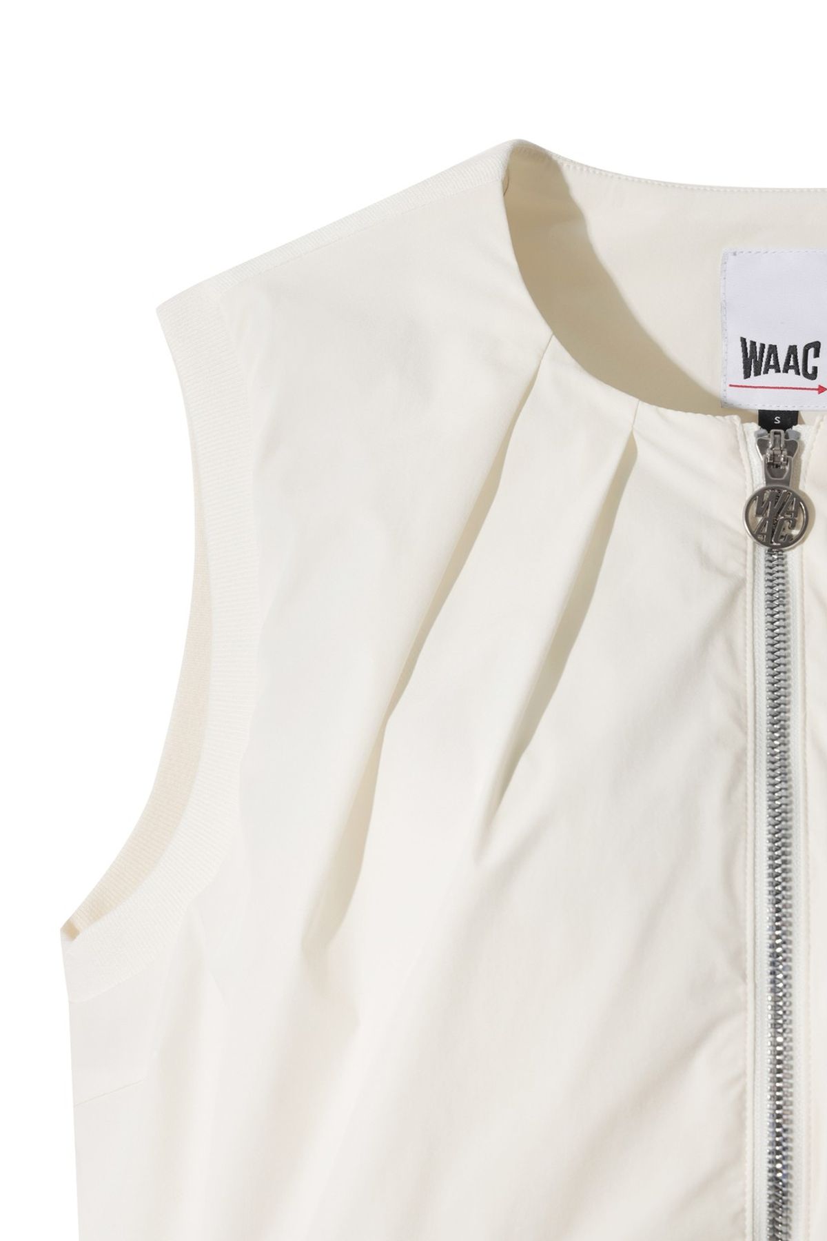 왁(WAAC) Women Knit hybrid vest WWVAA25604IVX
