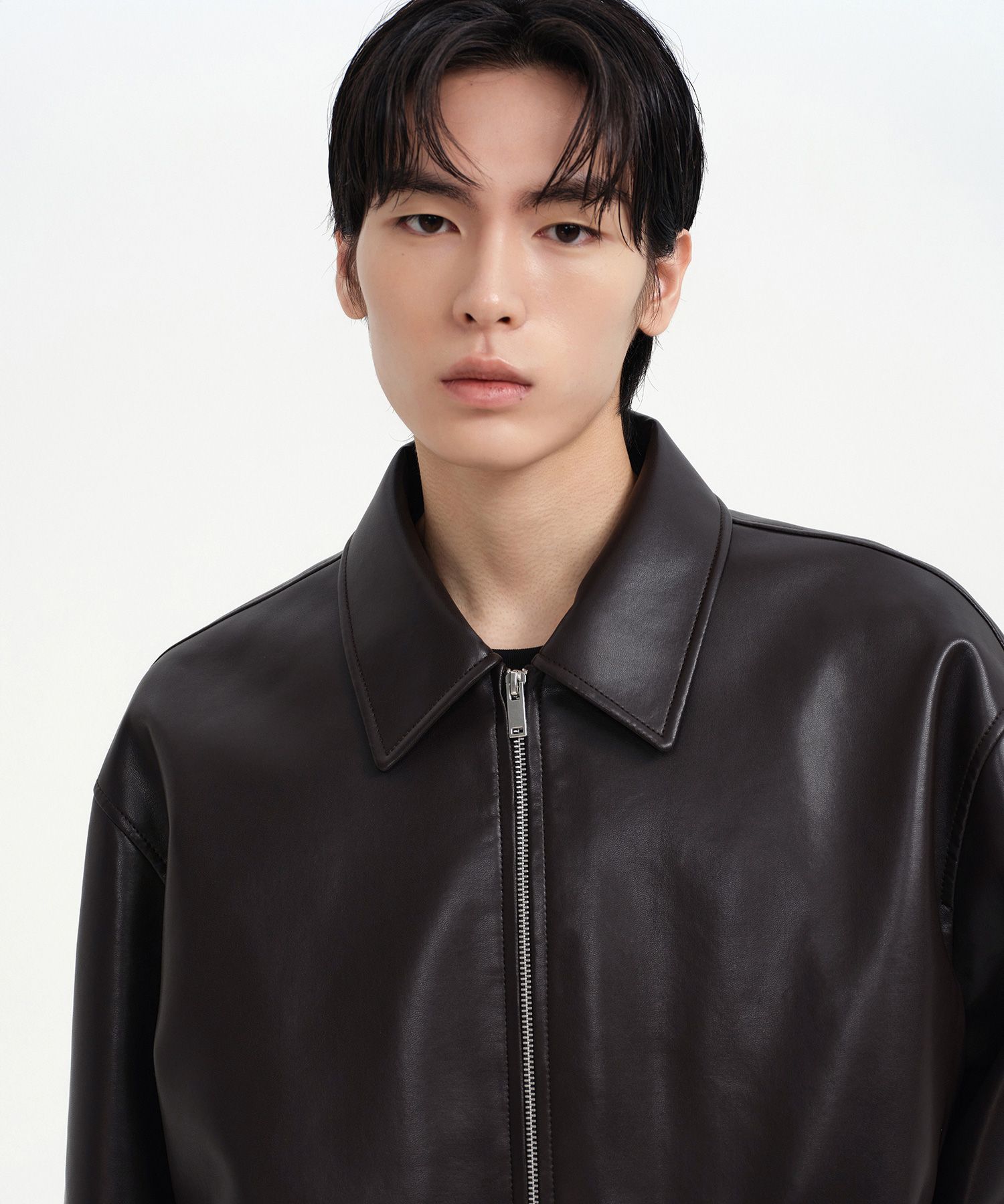 MUSINSA | MUSINSA STANDARD Synthetic Leather Oversized