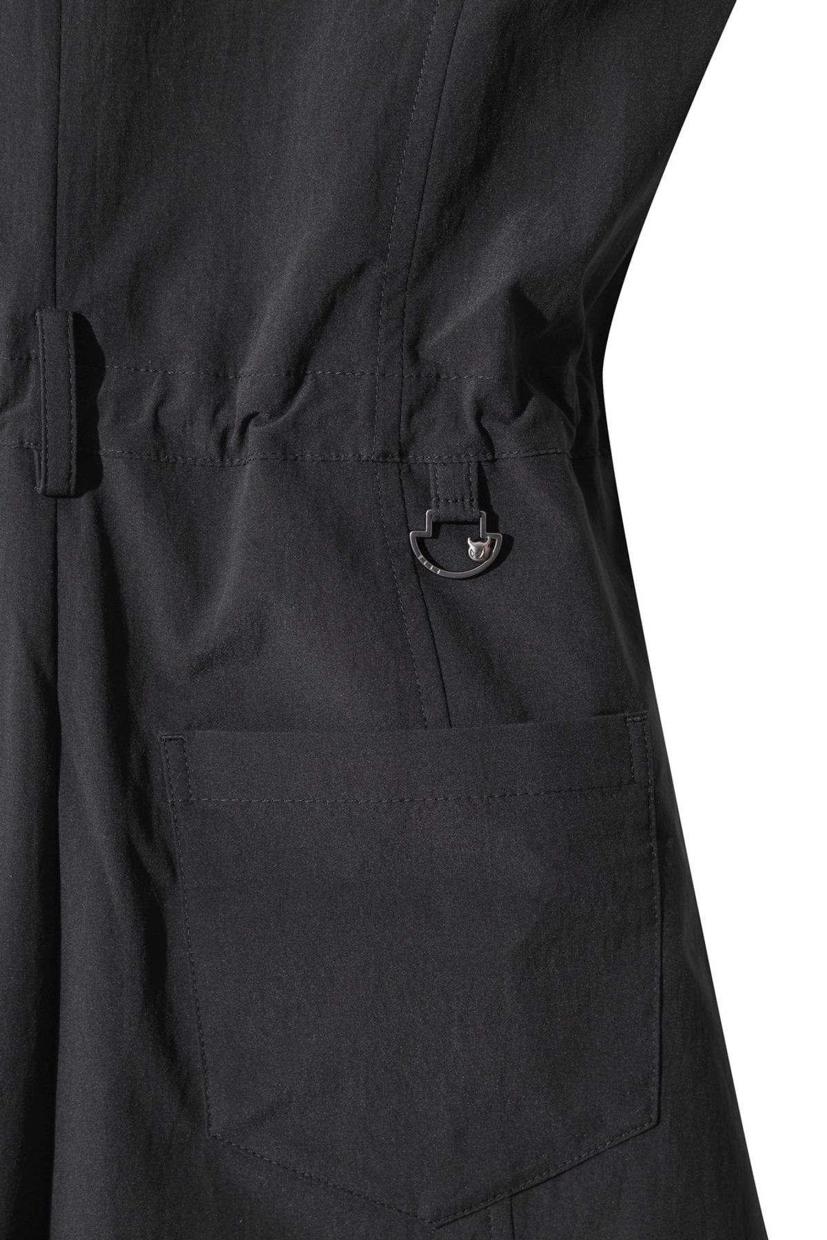 왁(WAAC) Women Pleats jumpsuit WWUAA25601BKX