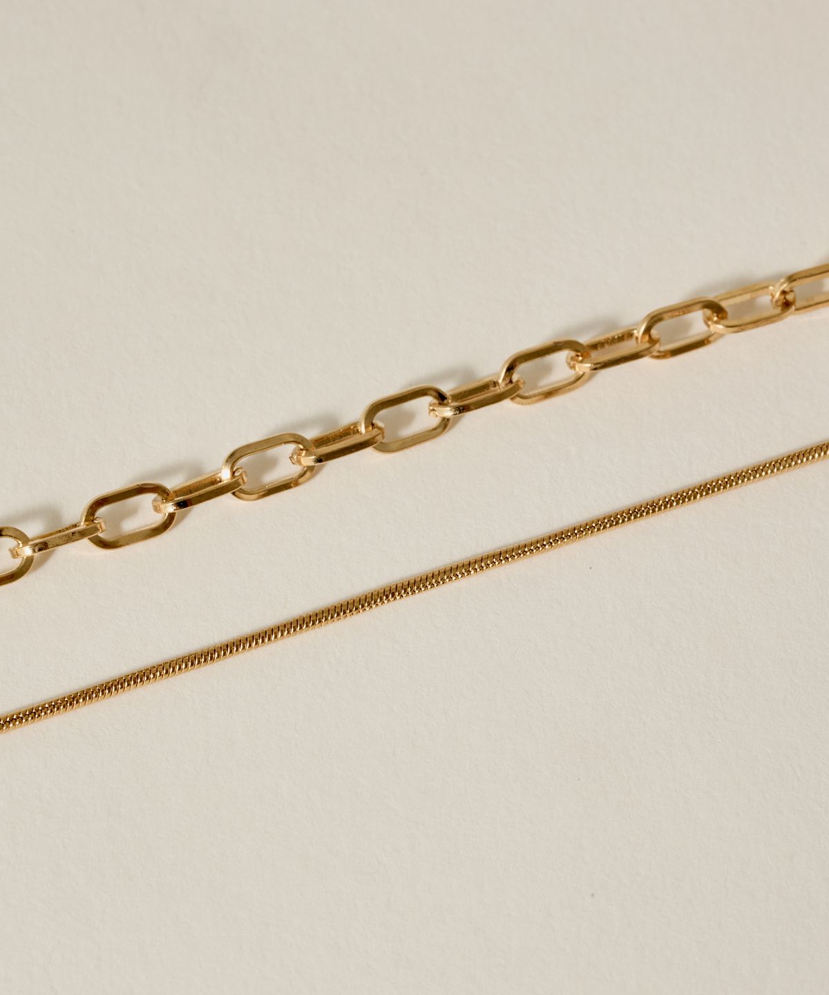 노비스도쿄(NOVICE TOKYO) 믹스 롱 체인 목걸이 Mix Long Chain Necklace / Gold