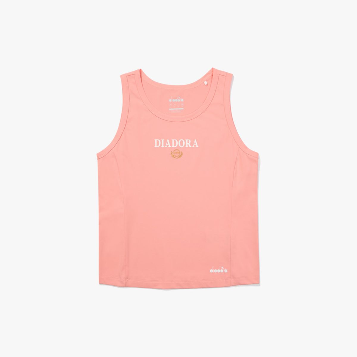 디아도라(diadora) 라운드넥 슬리브리스 우먼 CORAL