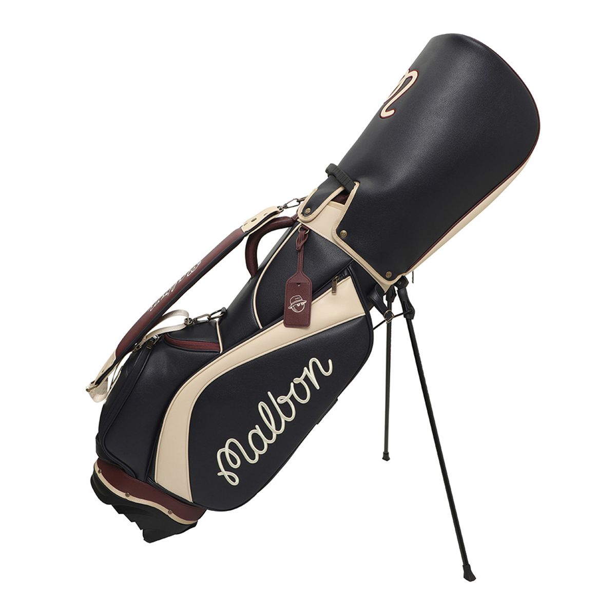 말본 골프(MALBON GOLF) 클럽하우스 클래식 스탠드백 NAVY