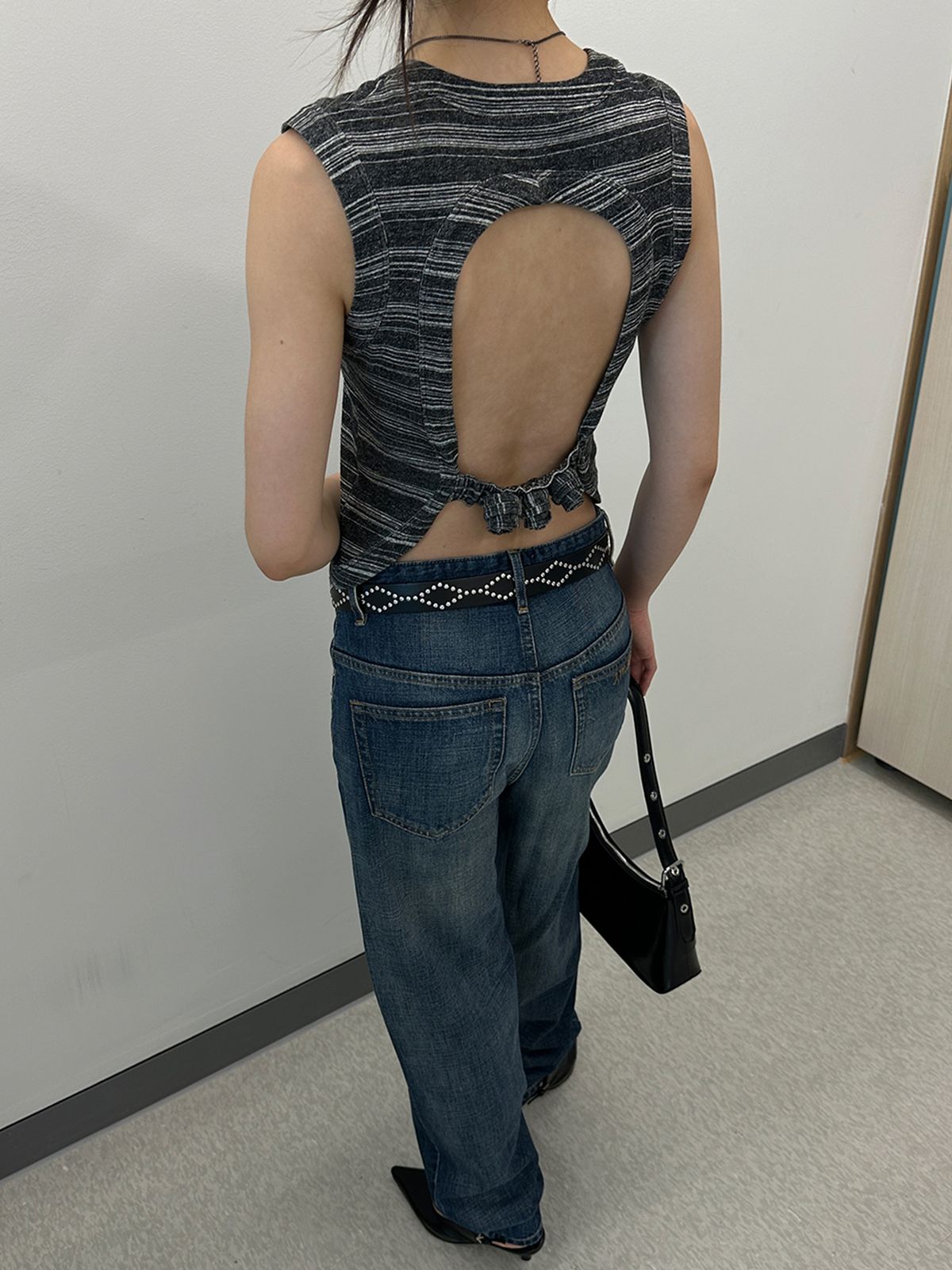 리게(RIGHE) BACK BLOOM BLACK