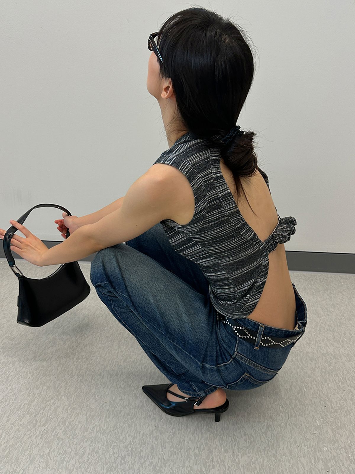리게(RIGHE) BACK BLOOM BLACK