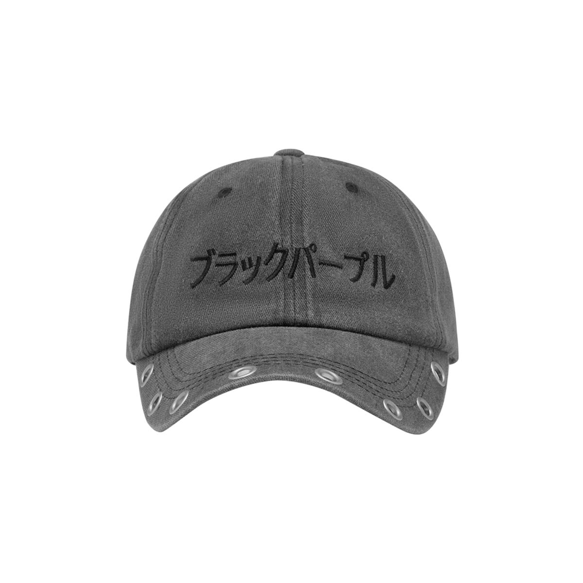 블랙 퍼플(BLACK PURPLE) 쿠로 아일렛 캡 Kuro Eyelet Cap_CHARCOAL