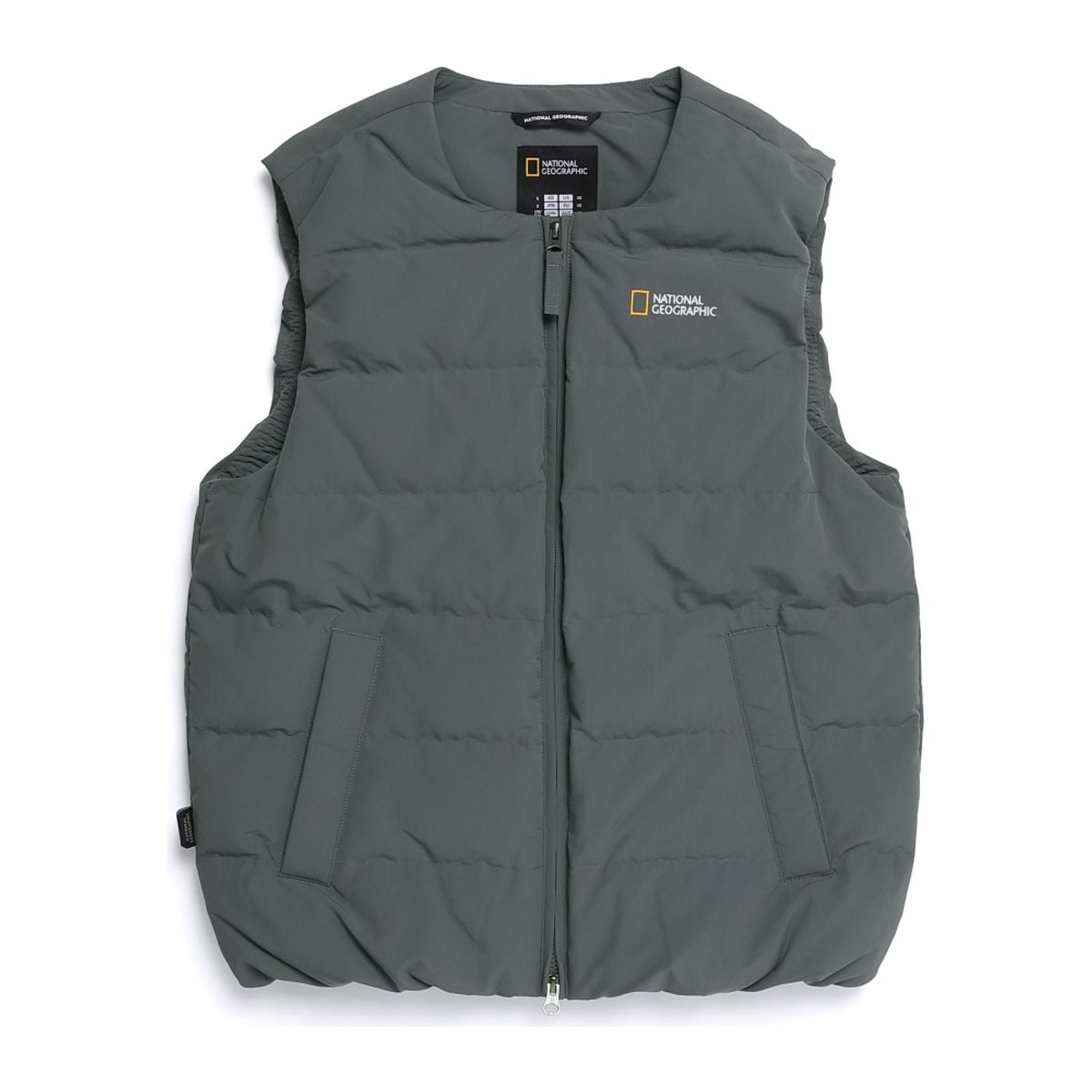 내셔널지오그래픽(NATIONALGEOGRAPHIC) N254UDV920 헤론 U넥 경량 구스다운 베스트 STONE GREY