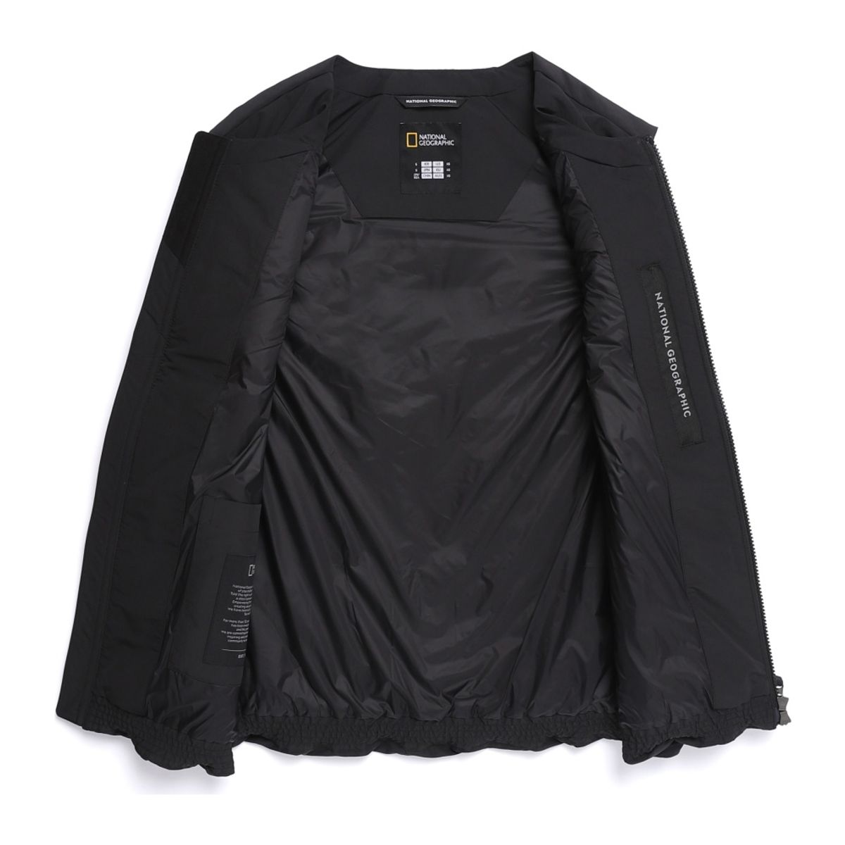 내셔널지오그래픽(NATIONALGEOGRAPHIC) N254UDV920 헤론 U넥 경량 구스다운 베스트 BLACK