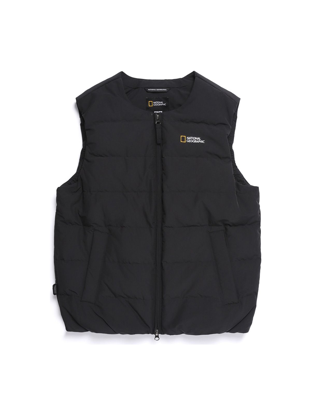 내셔널지오그래픽(NATIONALGEOGRAPHIC) N254UDV920 헤론 U넥 경량 구스다운 베스트 BLACK