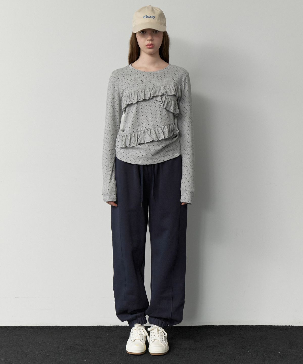 클루니(CLUNY) Sweat jogger pants - navy