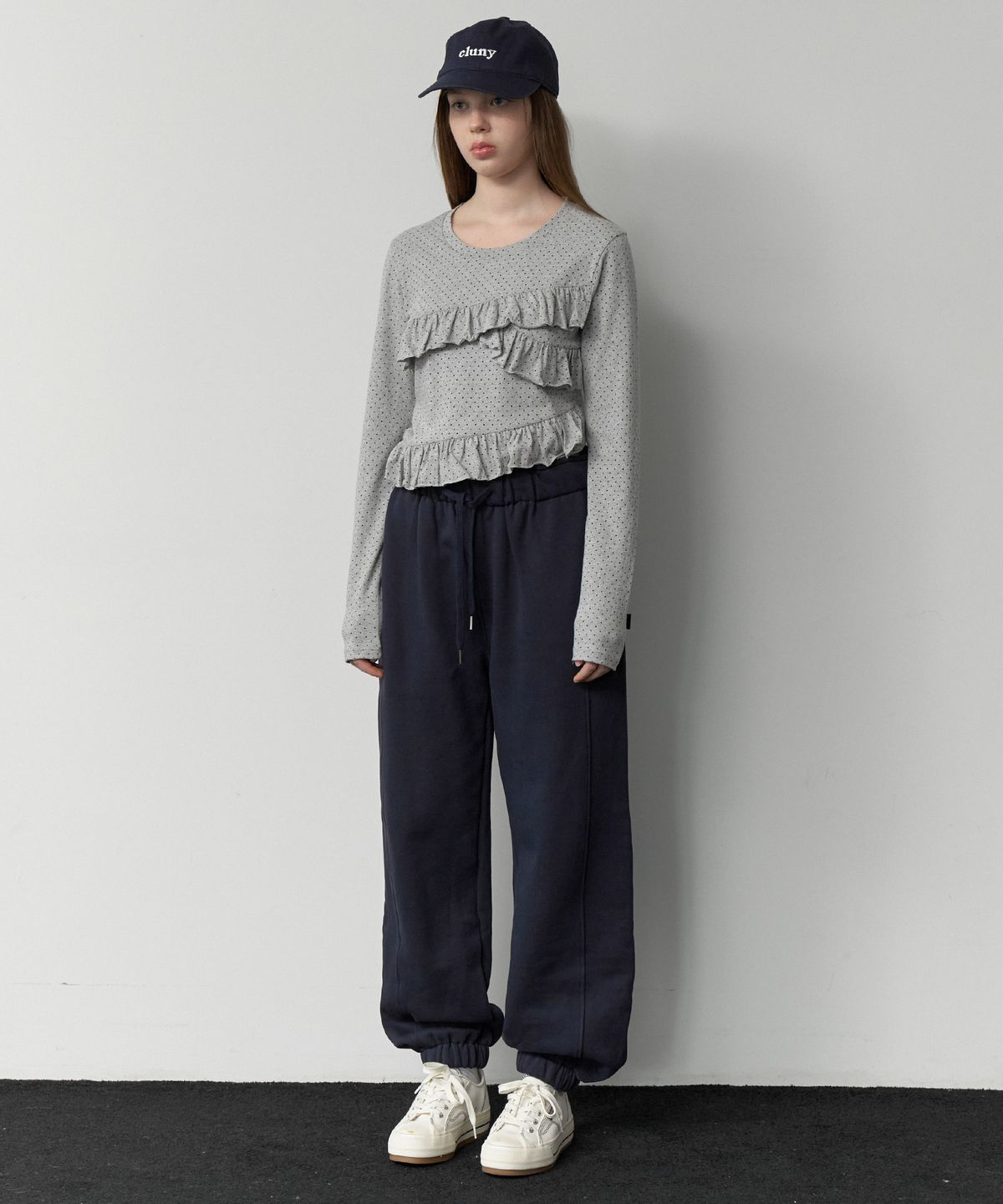 클루니(CLUNY) Sweat jogger pants - navy