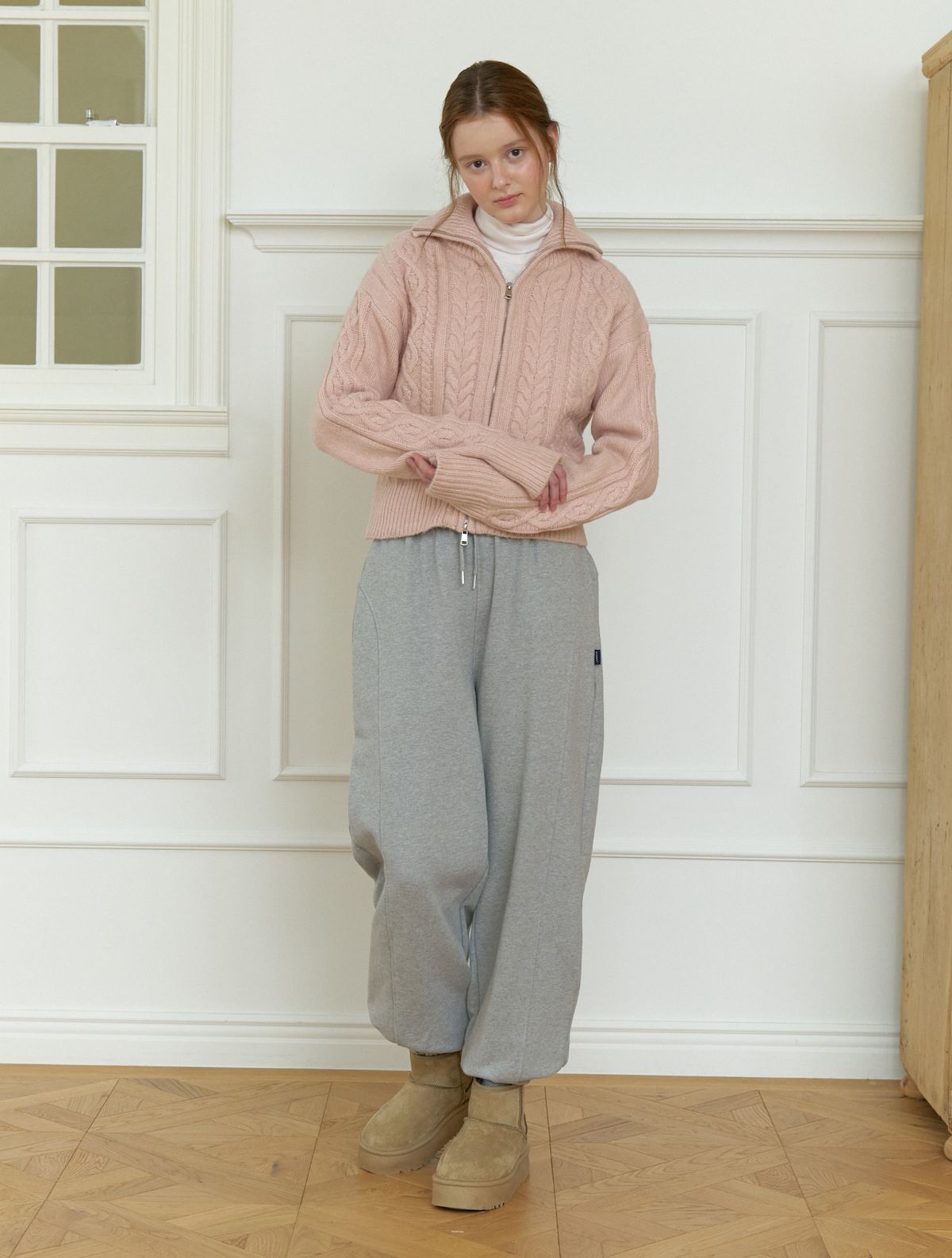 클루니(CLUNY) Sweat jogger pants - gray