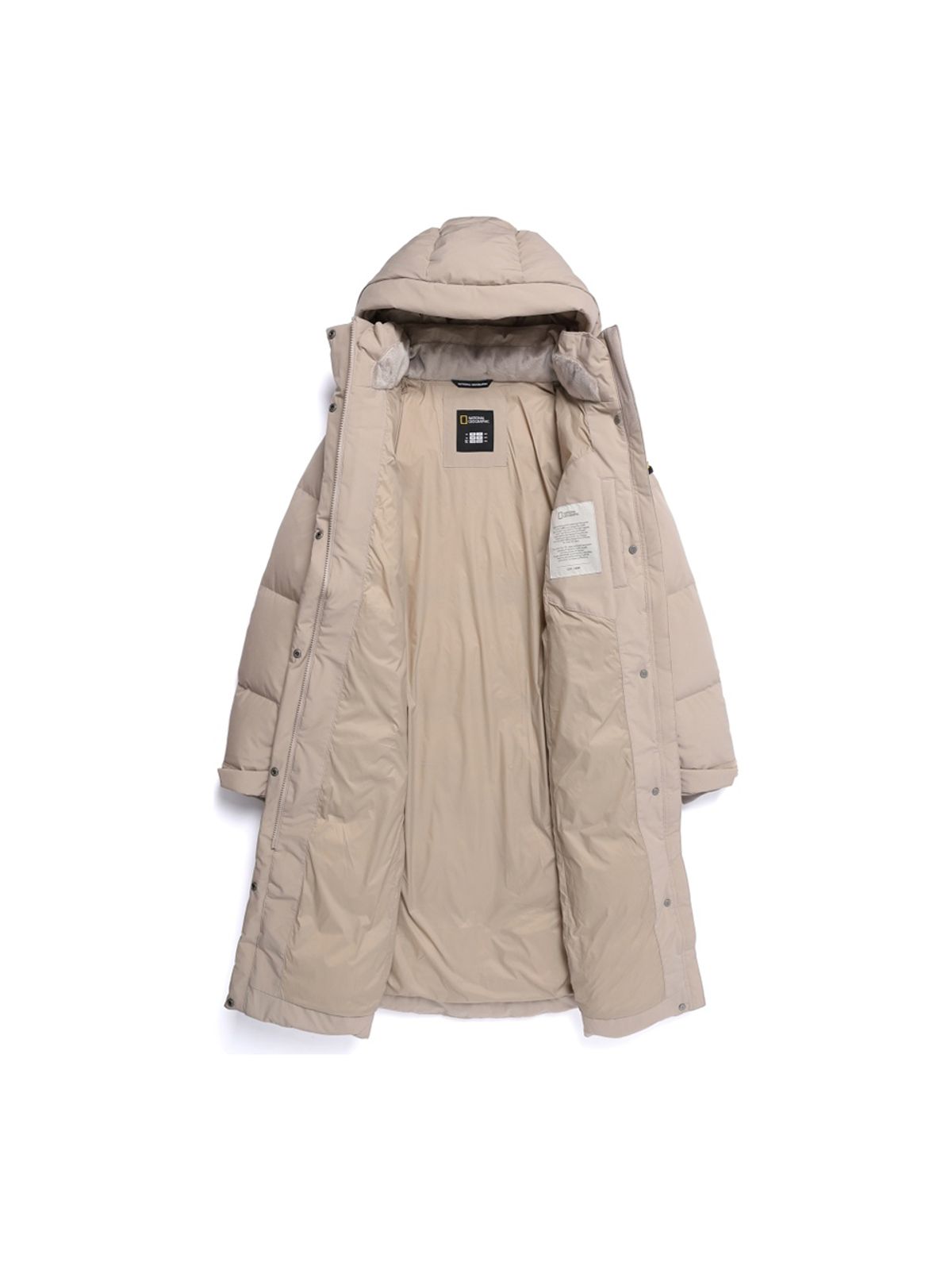 내셔널지오그래픽(NATIONALGEOGRAPHIC) N254WDW860 여성 카이만 프로 롱기장 구스다운 점퍼 MOURNING BEIGE
