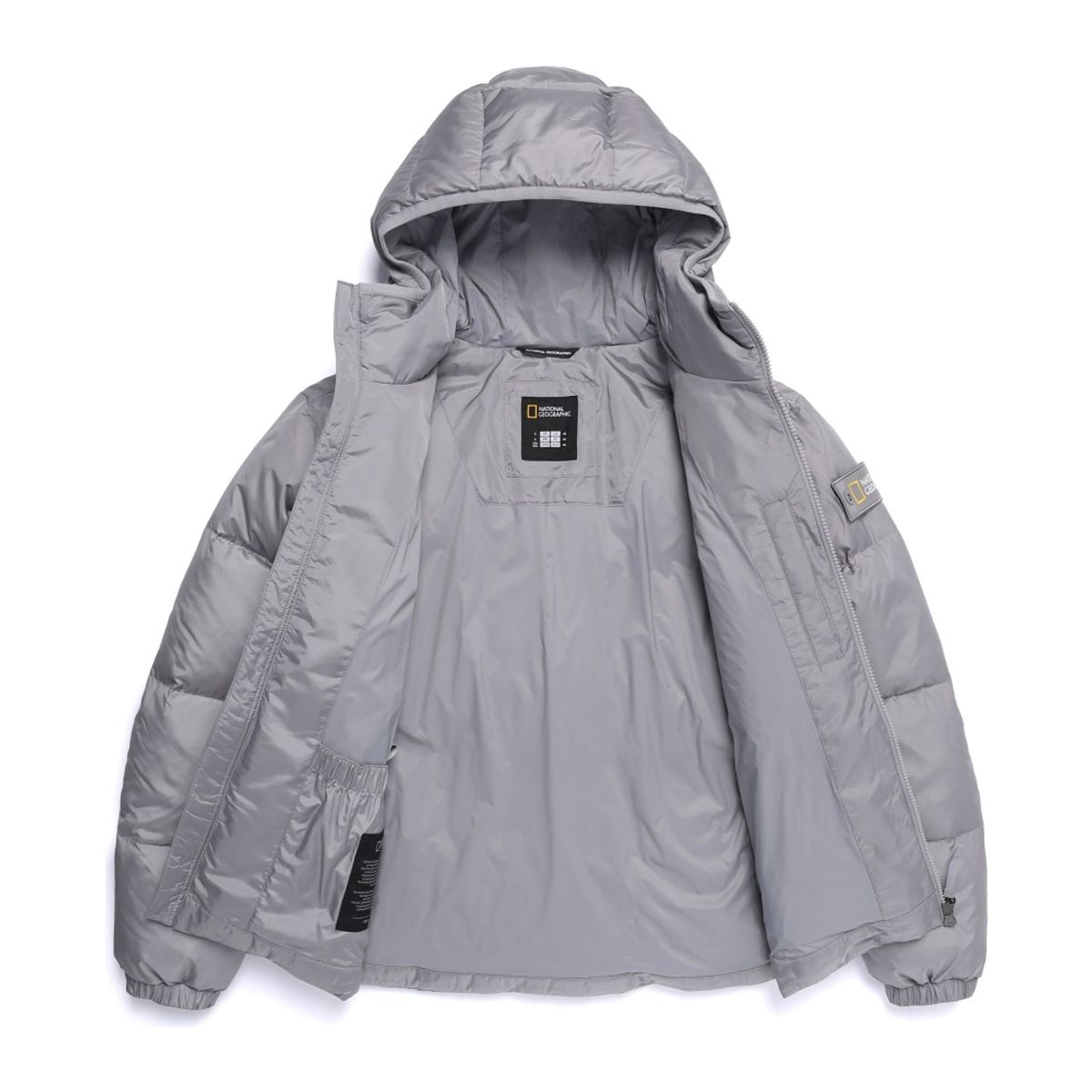 내셔널지오그래픽(NATIONALGEOGRAPHIC) N254UDW971 나나패딩 후디 구스다운 점퍼 STONE GREY