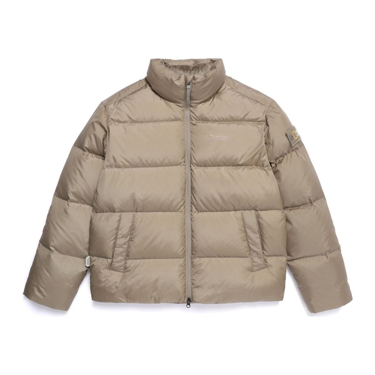 내셔널지오그래픽(NATIONALGEOGRAPHIC) N254UDW970 나나패딩 하이넥 구스다운 점퍼 OAK BEIGE