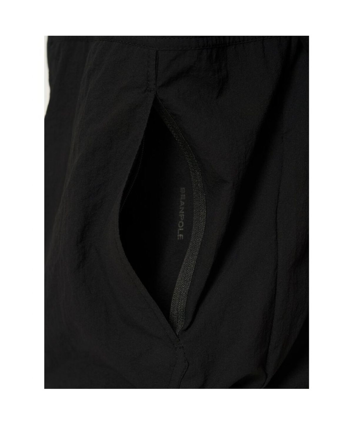빈폴 멘(BEANPOLE MEN) [BEANPOLEKNAP] 후드 패커블 반소매 점퍼  블랙