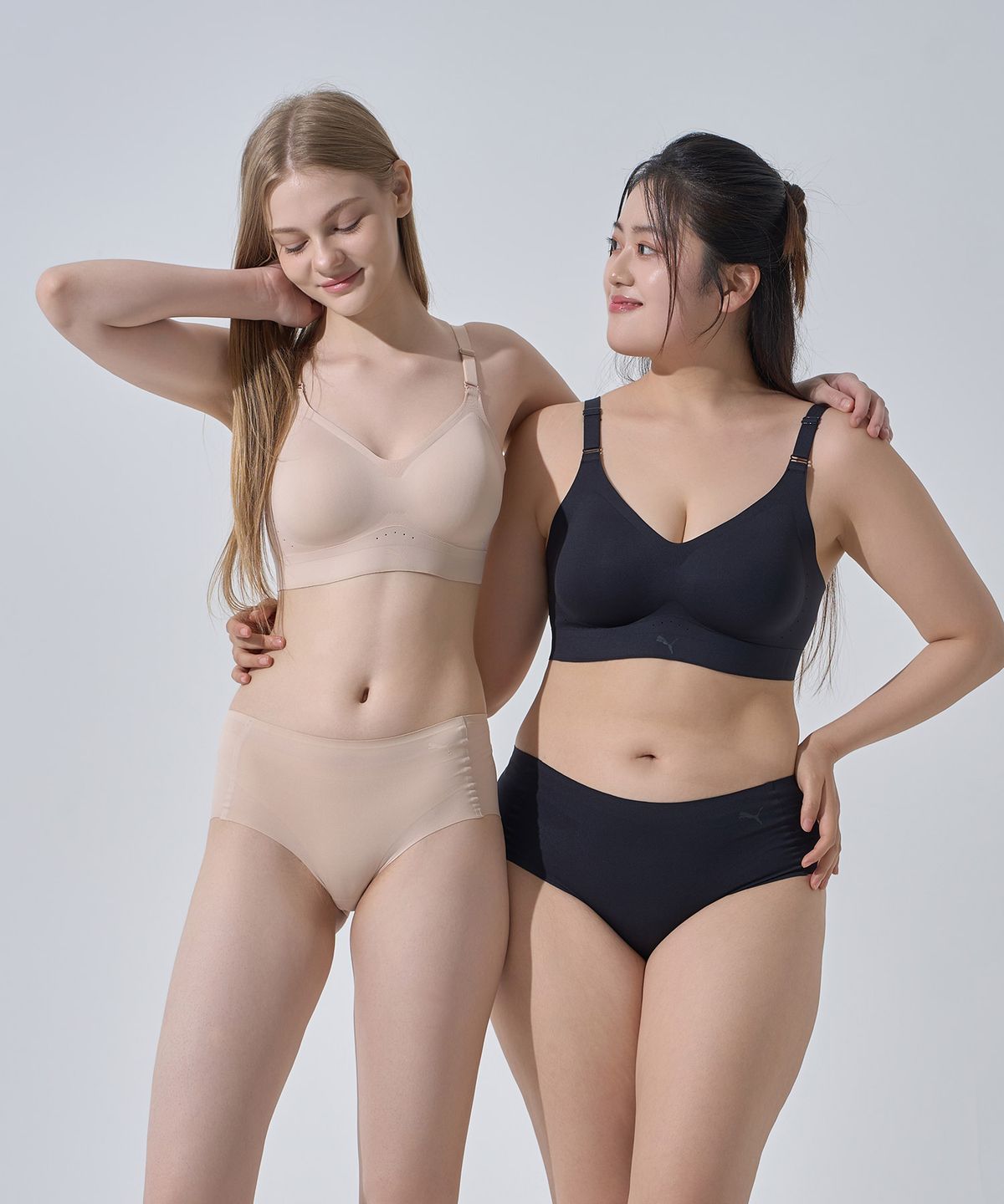 푸마 바디웨어(PUMA BODYWEAR) [2PACK] 코어라인 브라 끈형