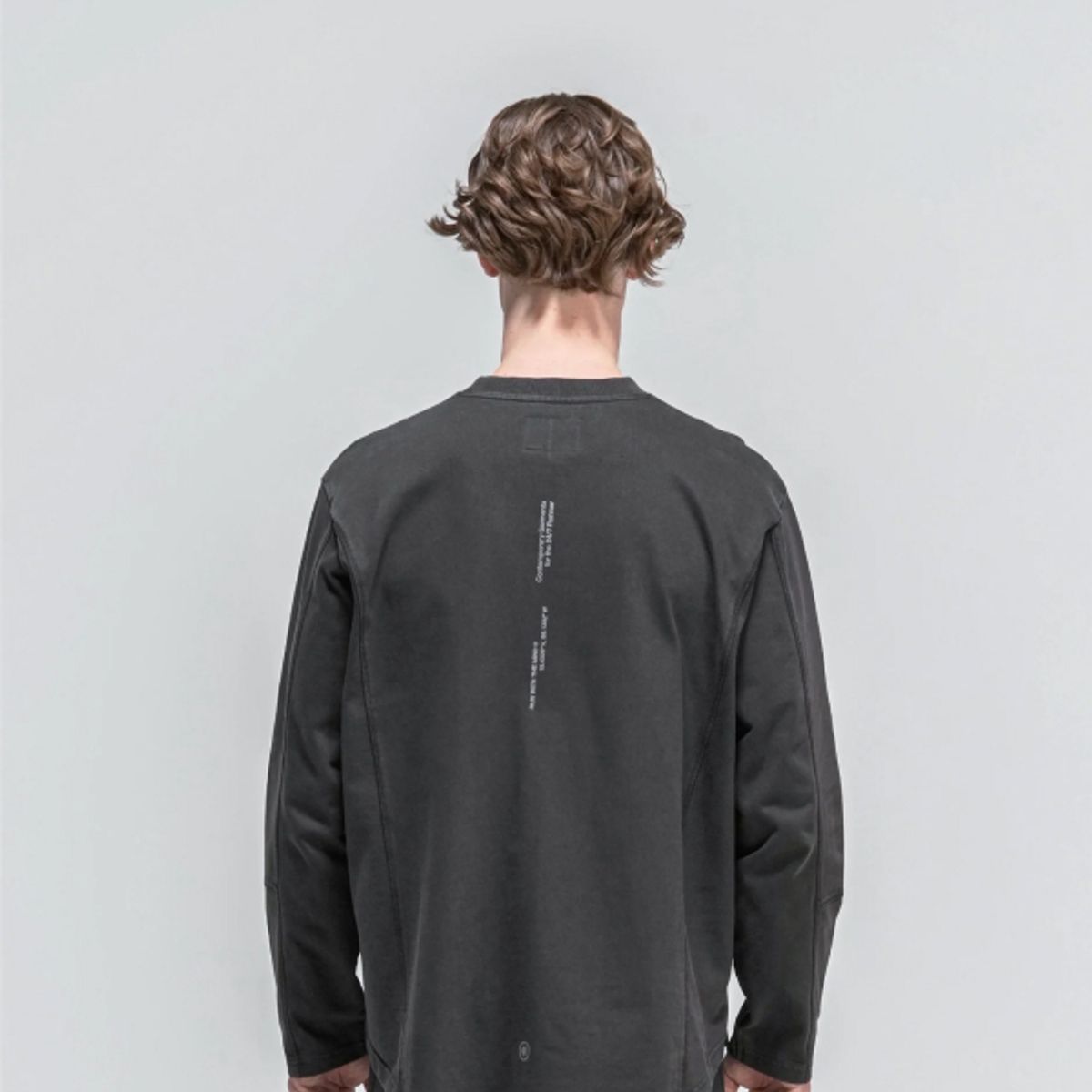 H.쿠모리(H.KOUMORI) M - 25 - Stride Long Sleeve - Washed Black