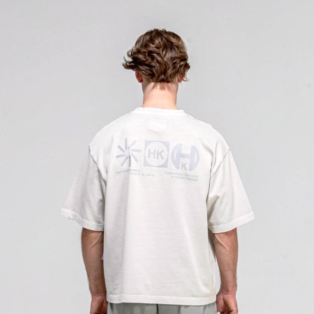 H.쿠모리(H.KOUMORI) M - 25 - Boulder T-Shirt - Sand