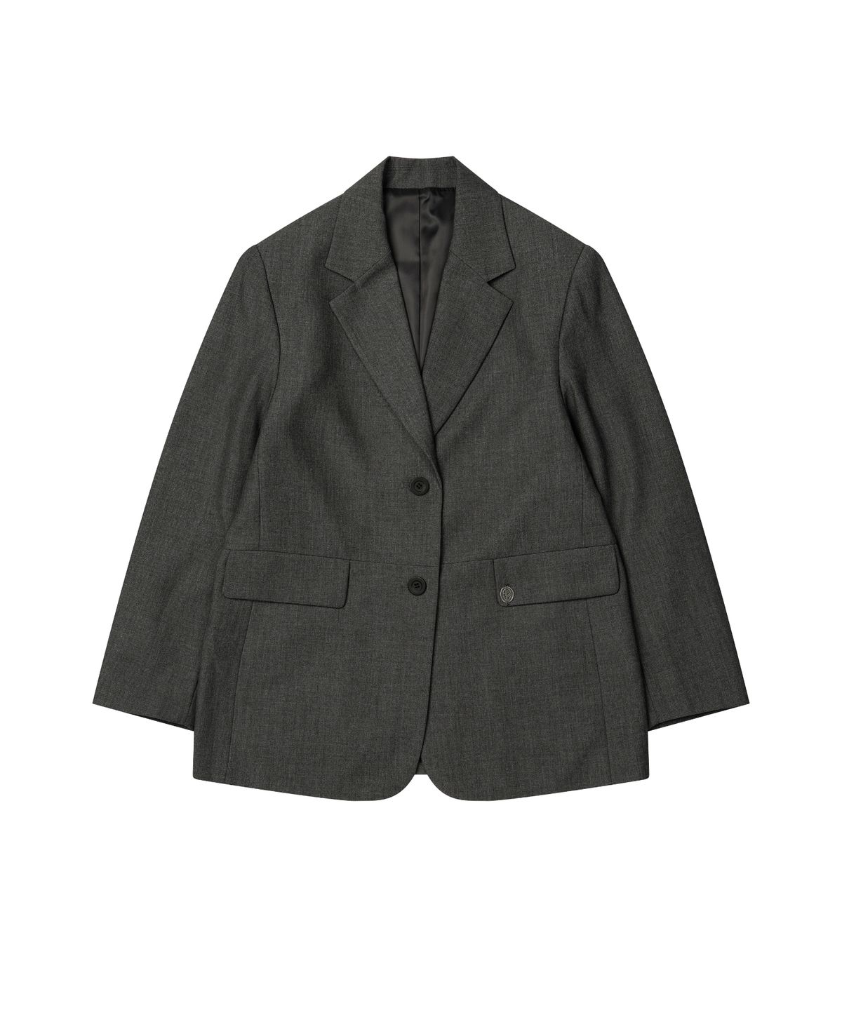레더리(LEATHERY) 어반 베이직 싱글 블레이저 [GREY]