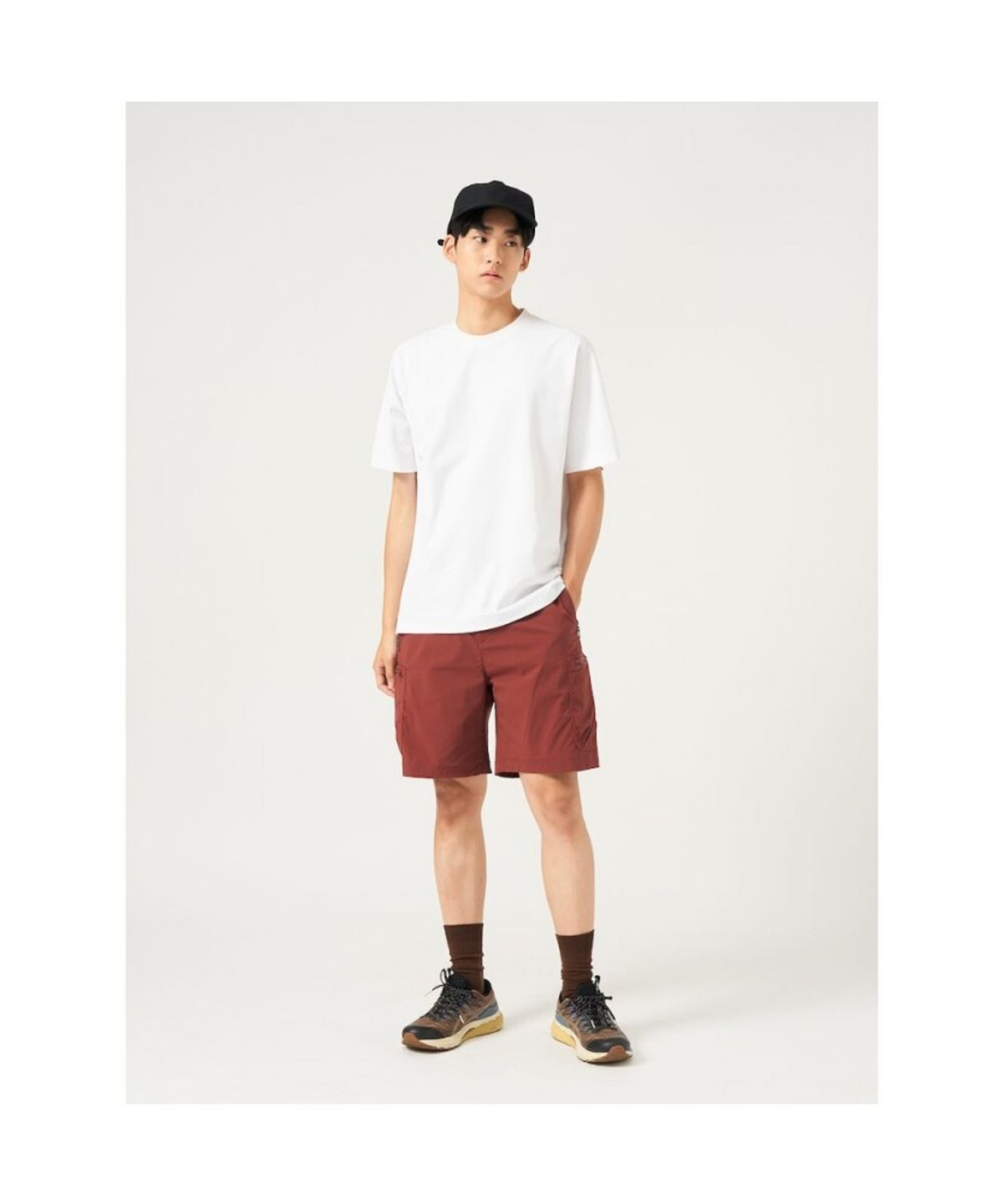 빈폴 멘(BEANPOLE MEN) [BEANPOLEKNAP] 라운드 티셔츠  화이트