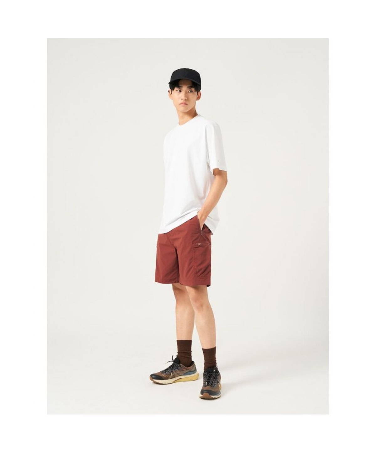빈폴 멘(BEANPOLE MEN) [BEANPOLEKNAP] 라운드 티셔츠  화이트