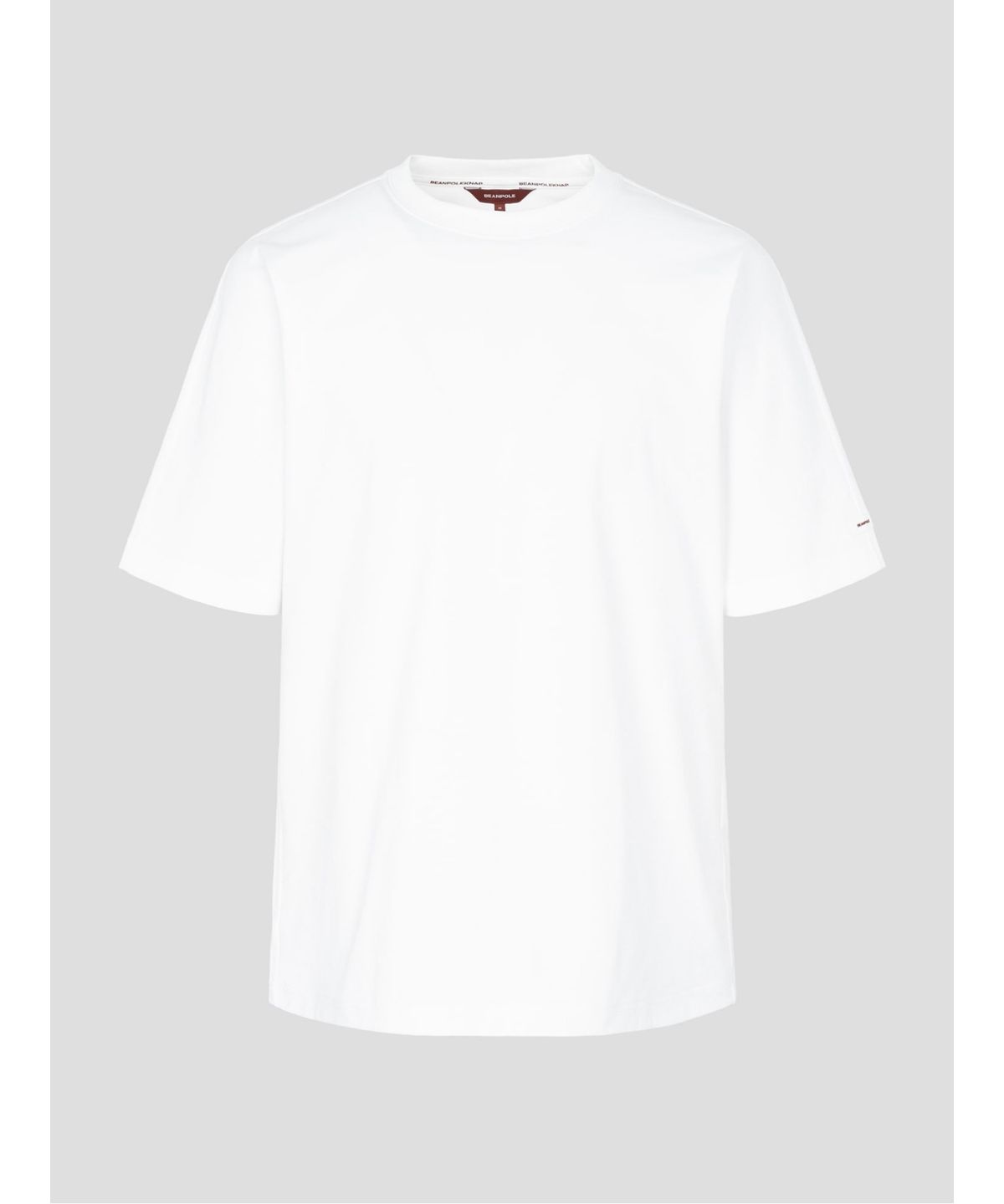 빈폴 멘(BEANPOLE MEN) [BEANPOLEKNAP] 라운드 티셔츠  화이트