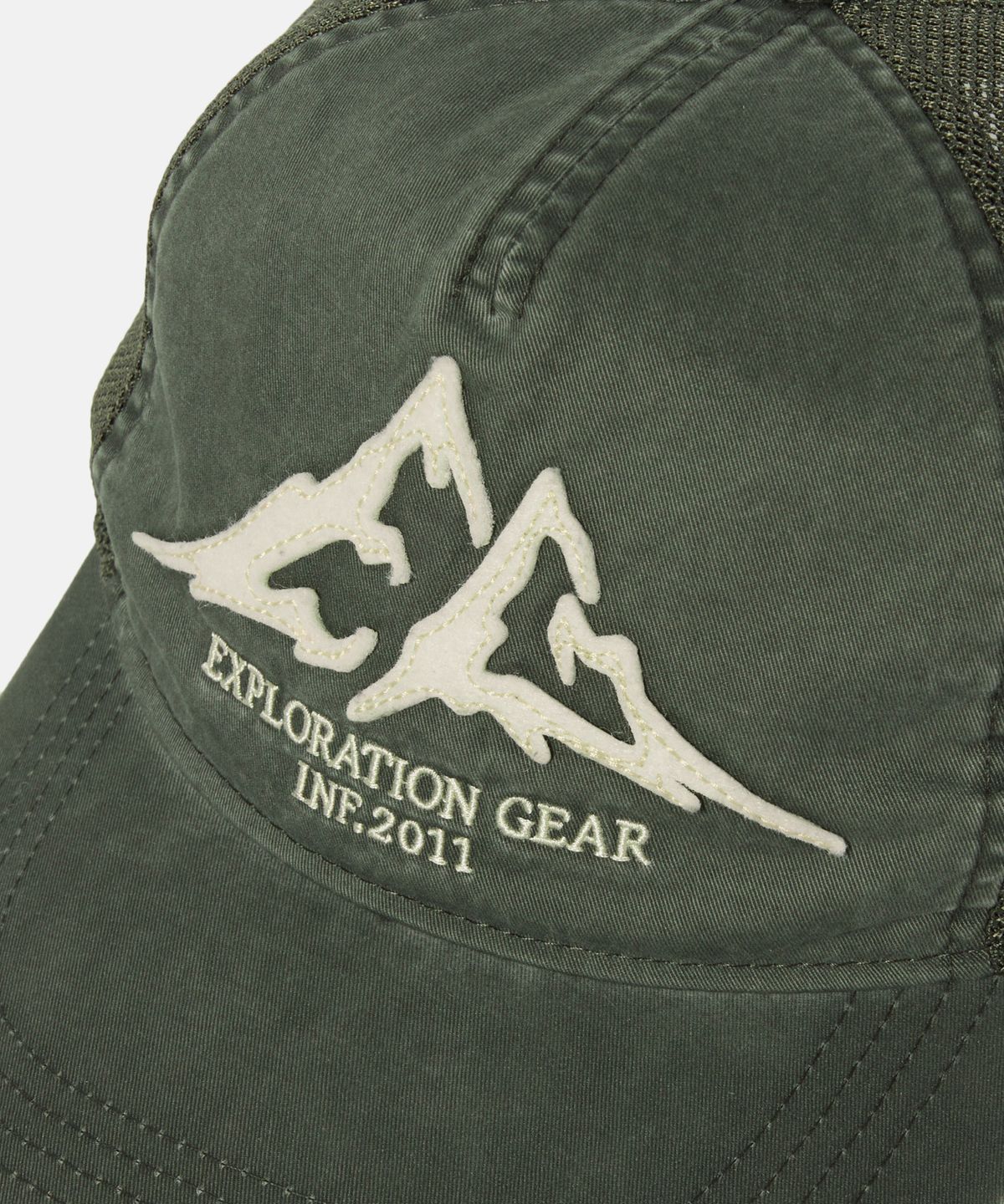 에스피오나지(ESPIONAGE) Expl. Vintage Mesh Cap Dark Green