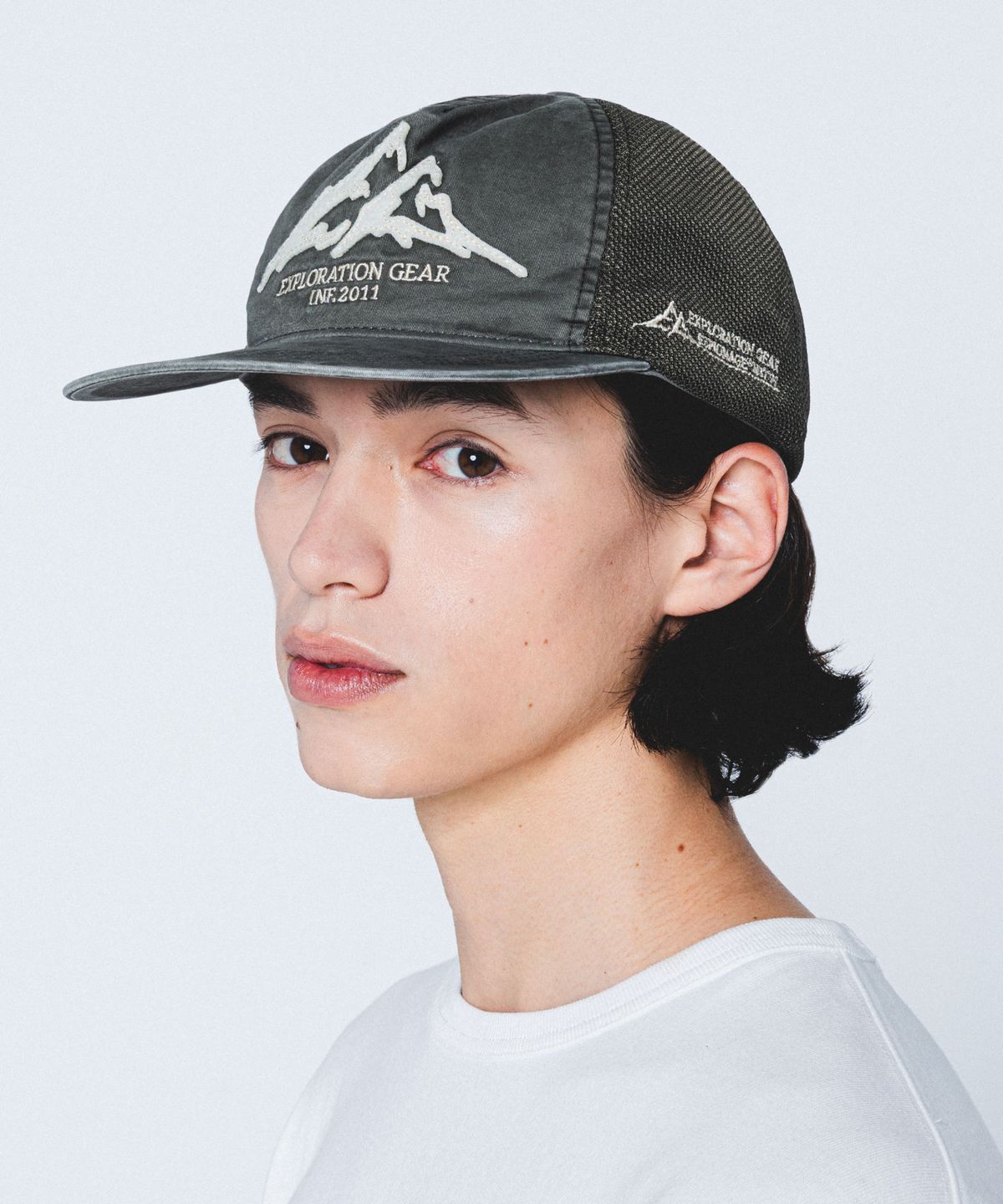 에스피오나지(ESPIONAGE) Expl. Vintage Mesh Cap Dark Green